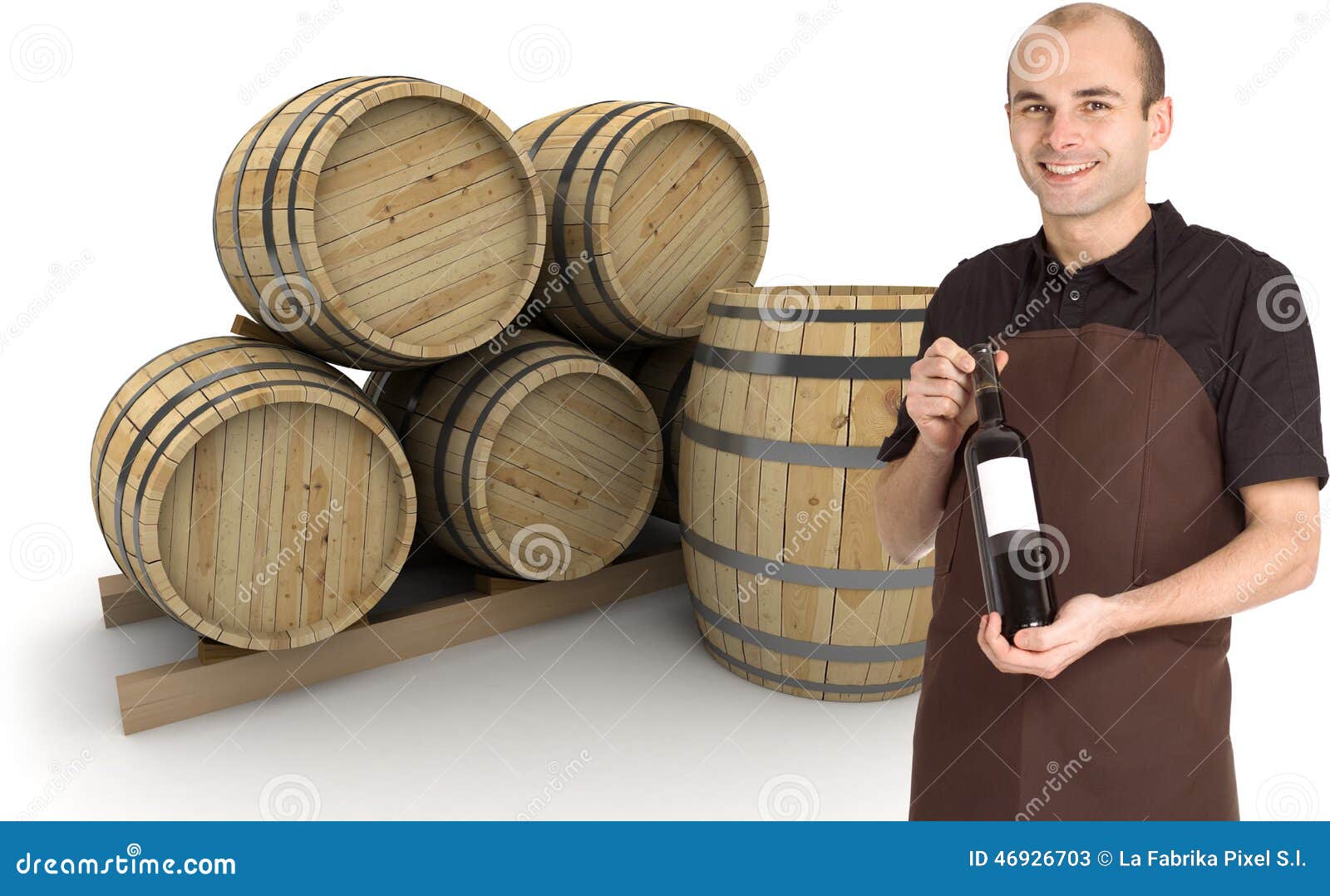 Wine merchant stock image. Image of smiling, enology 46926703