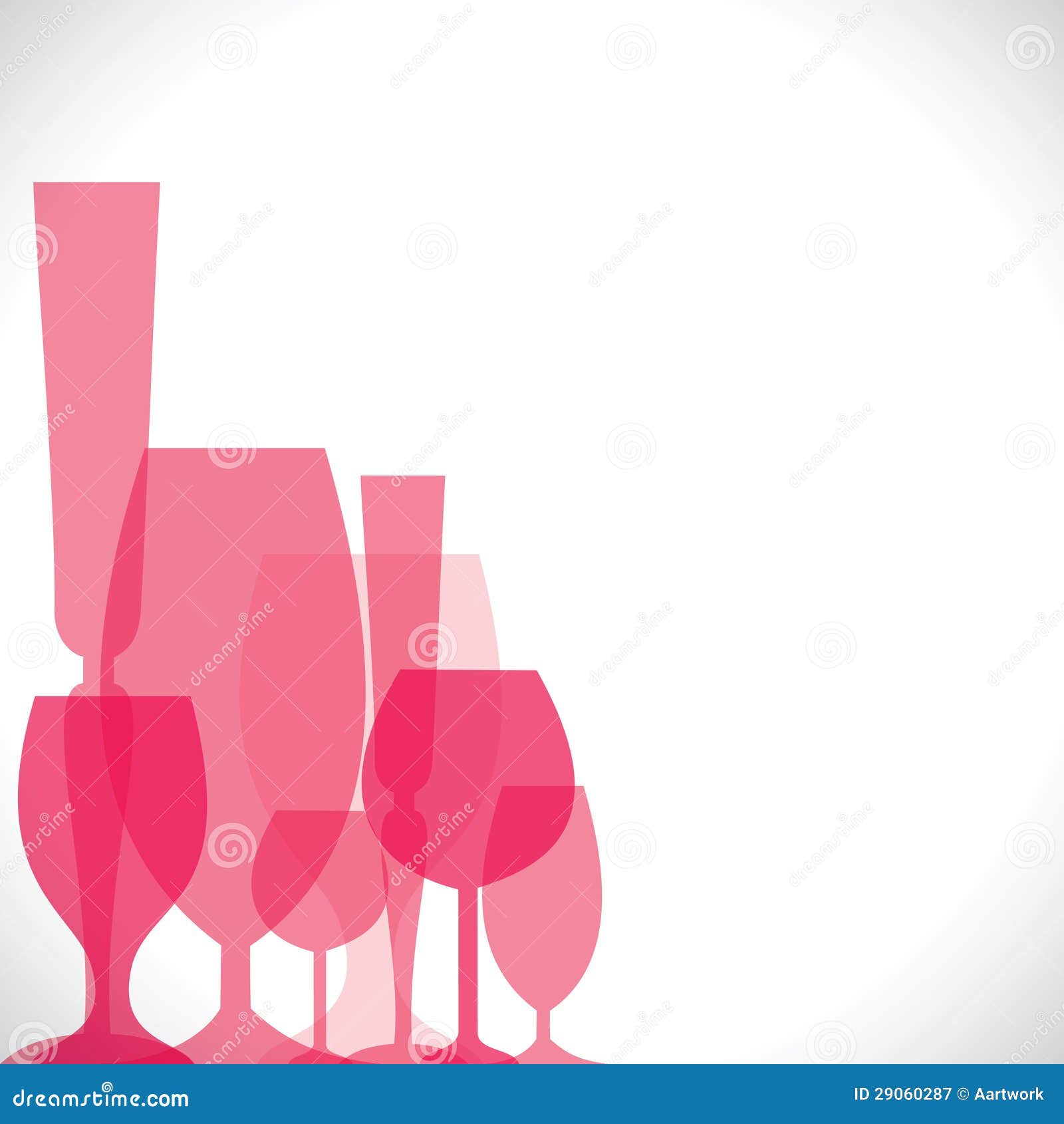 Wine pink glass stock vector. Illustration of alcohol 29060287
