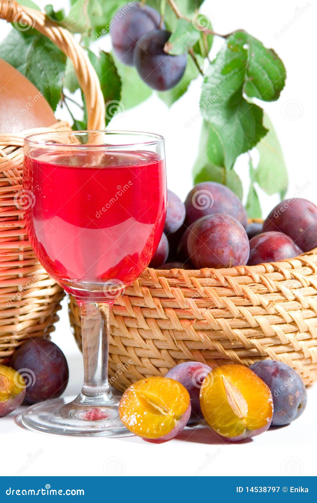 Wine and plums stock image. Image of still, drink, plum 14538797