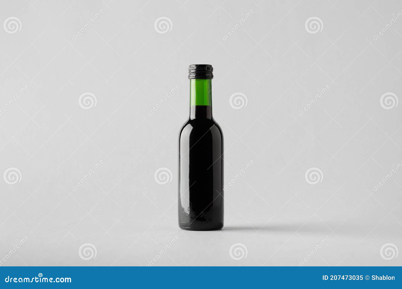 Wine Quarter / Mini Bottle MockUp Stock Image Image of glass