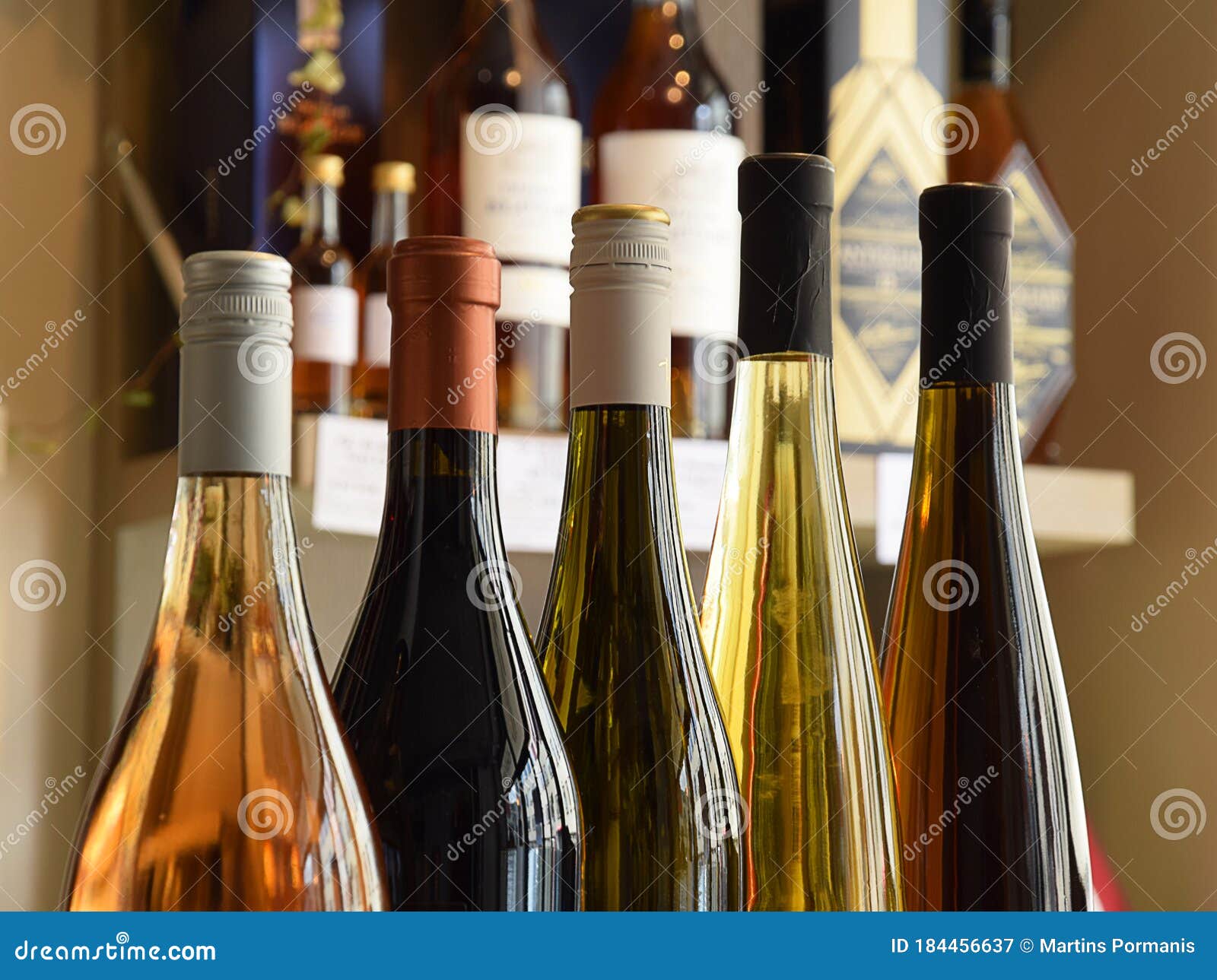 The Wine Ready for Home Delivery. Wine Store Stock Image Image of