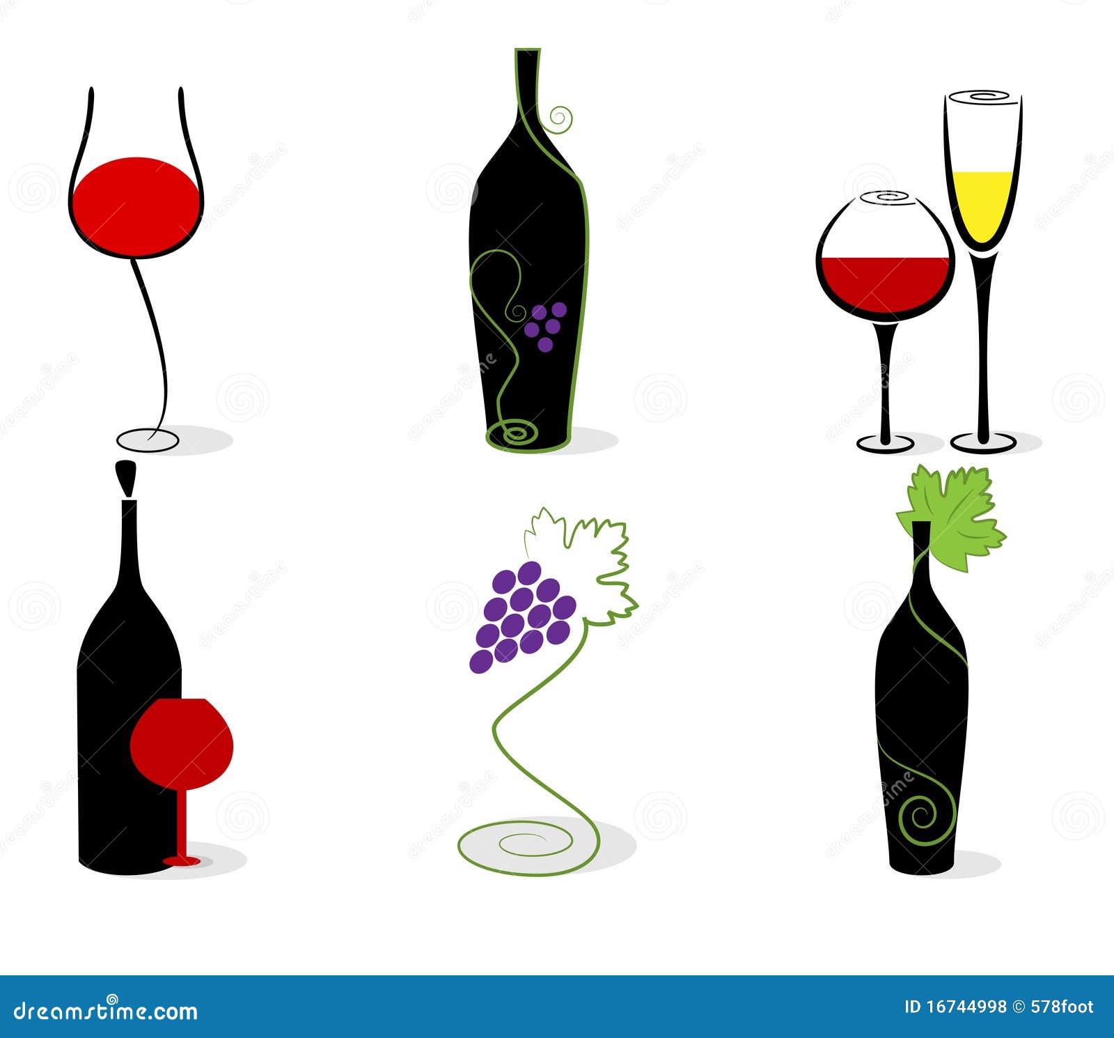 Wine set stock vector. Illustration of wine, cork, restaurant 16744998