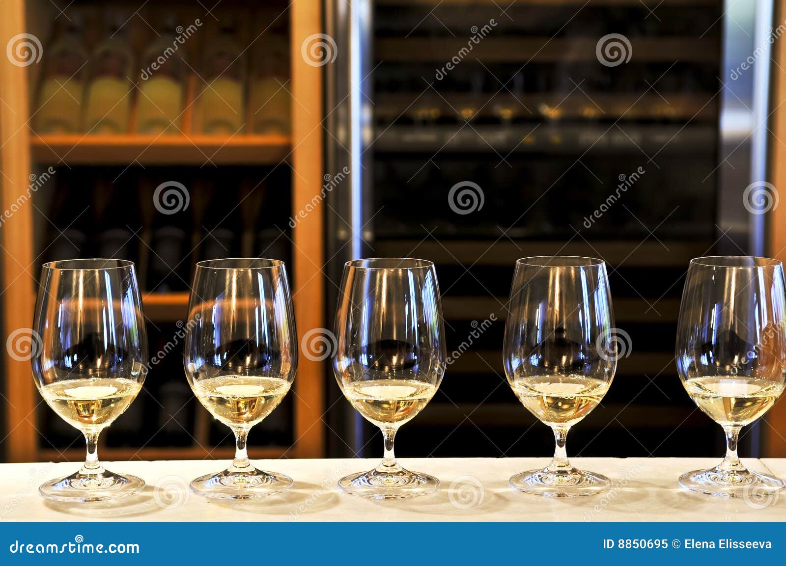 Wine tasting glasses stock image. Image of counter, chilled 8850695