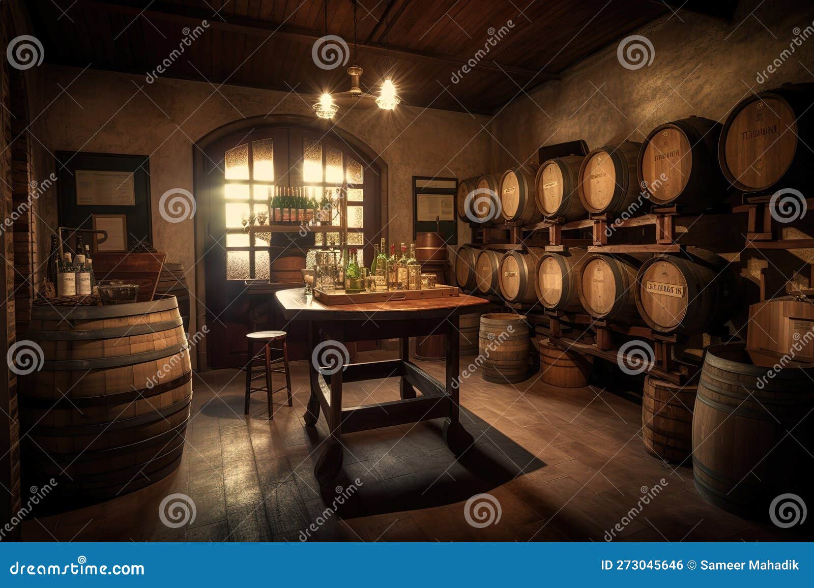 Wine Tasting Room Capture a Set of Images that Showcase a Rustic