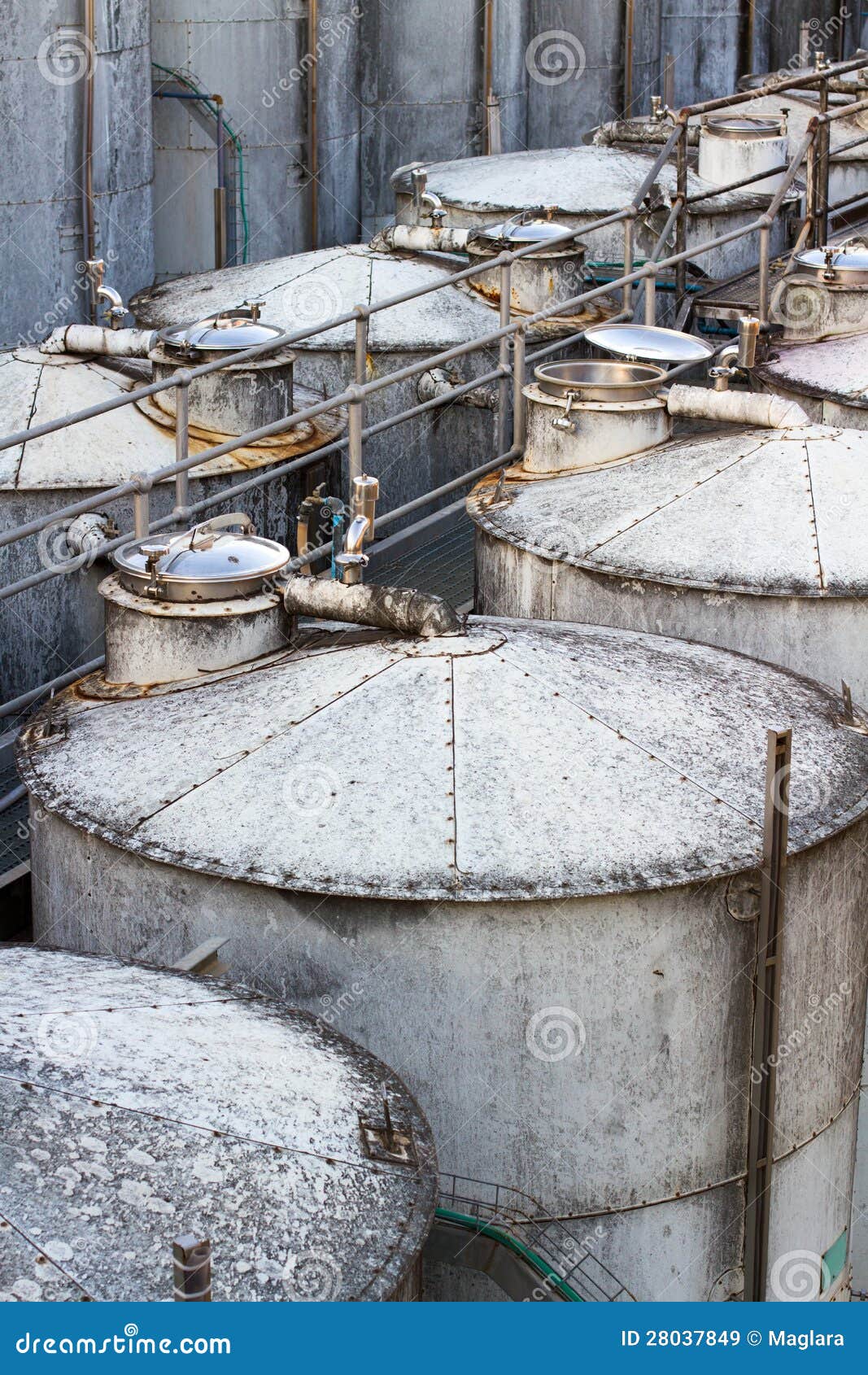 Wine vats stock image. Image of wine, blue, vats, rustic 28037849