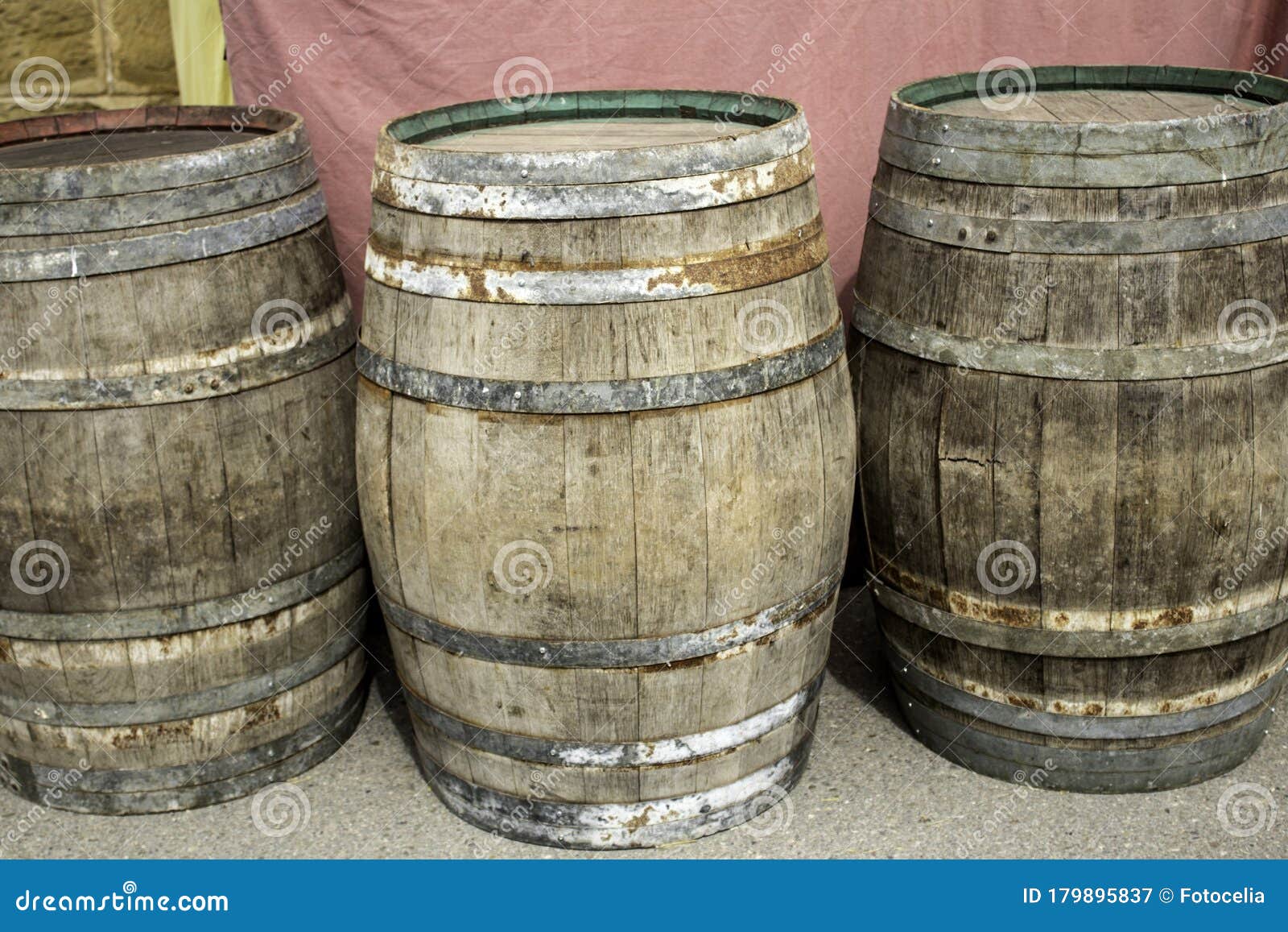 Wine wooden drums stock image. Image of whiskey, texture 179895837