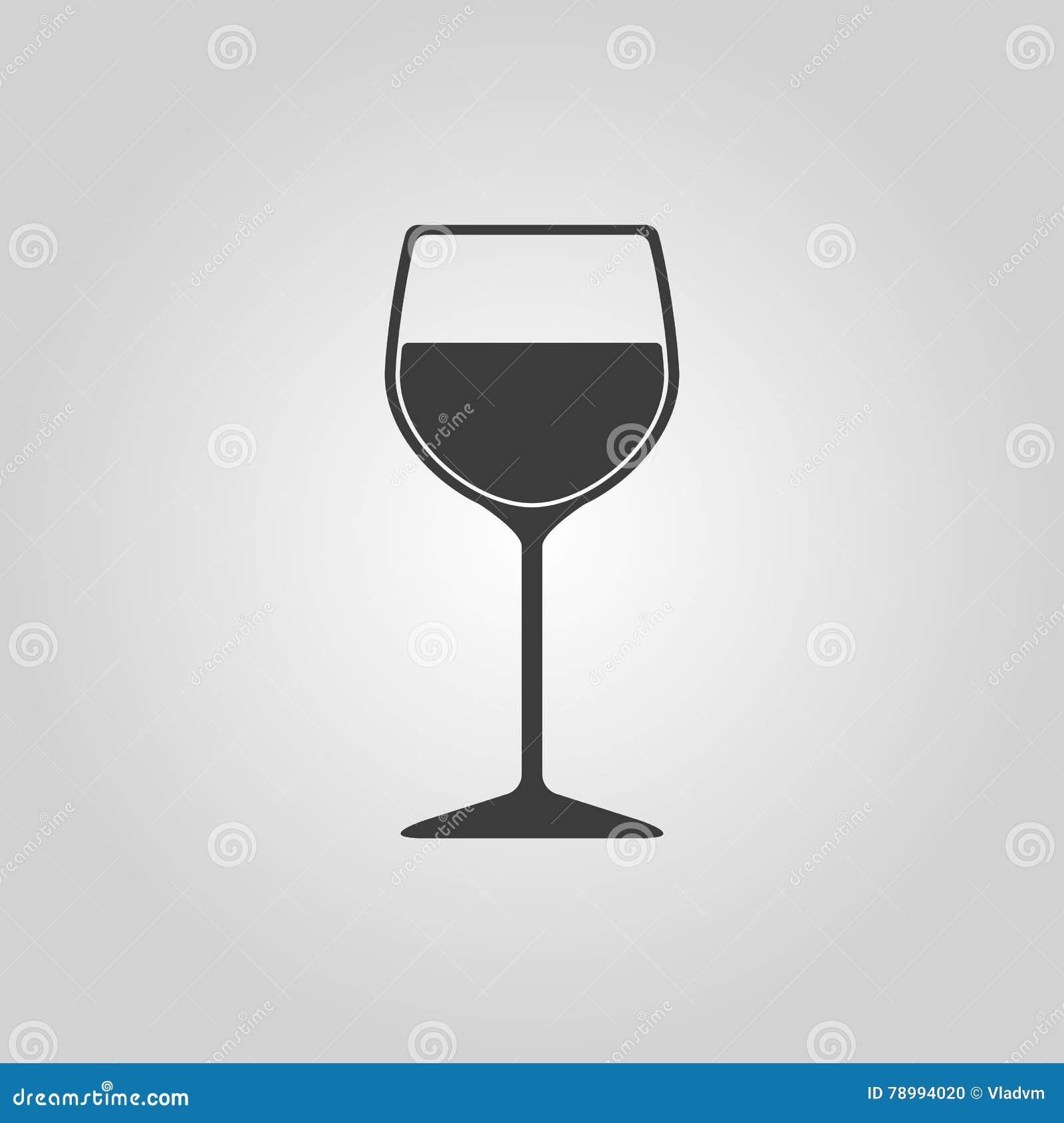 The Wineglass Icon. Goblet Symbol Stock Vector Illustration of