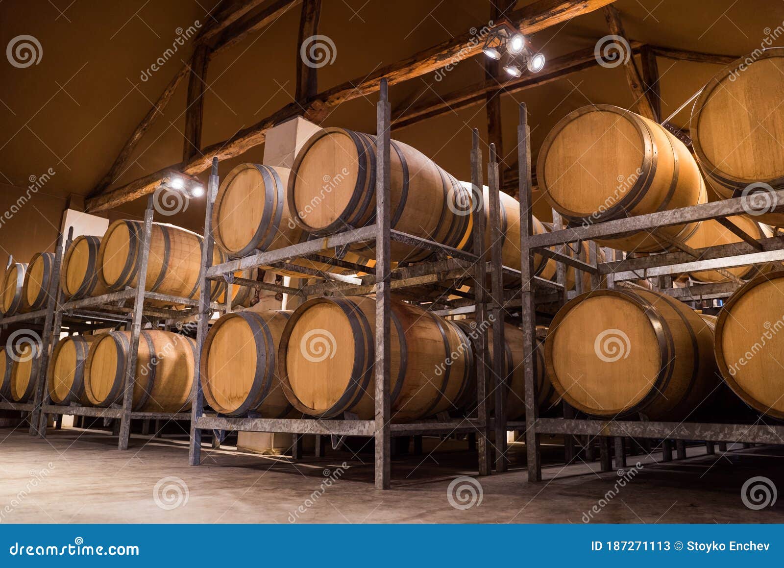 Winery barrels stock image. Image of beverage, empty 187271113