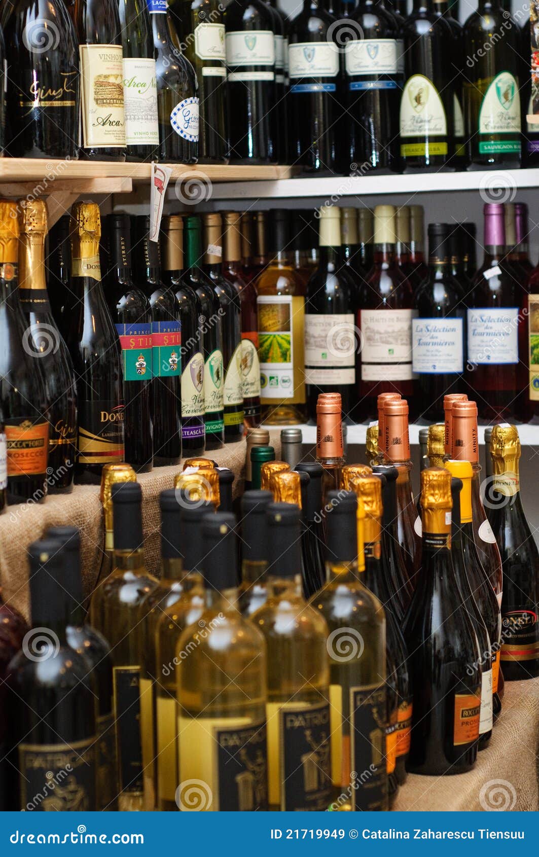 Wines from Different Countries Editorial Stock Image Image of french