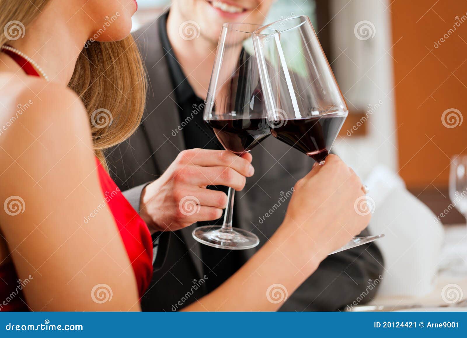 winetasting in restaurant