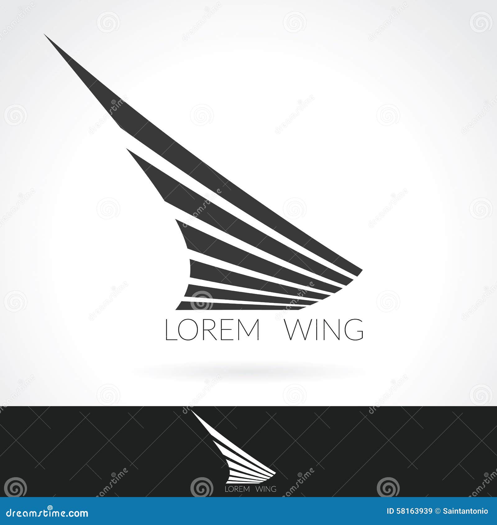 Wing Abstract Logo Template for Flight Company, Air Shipping, Airlines ...