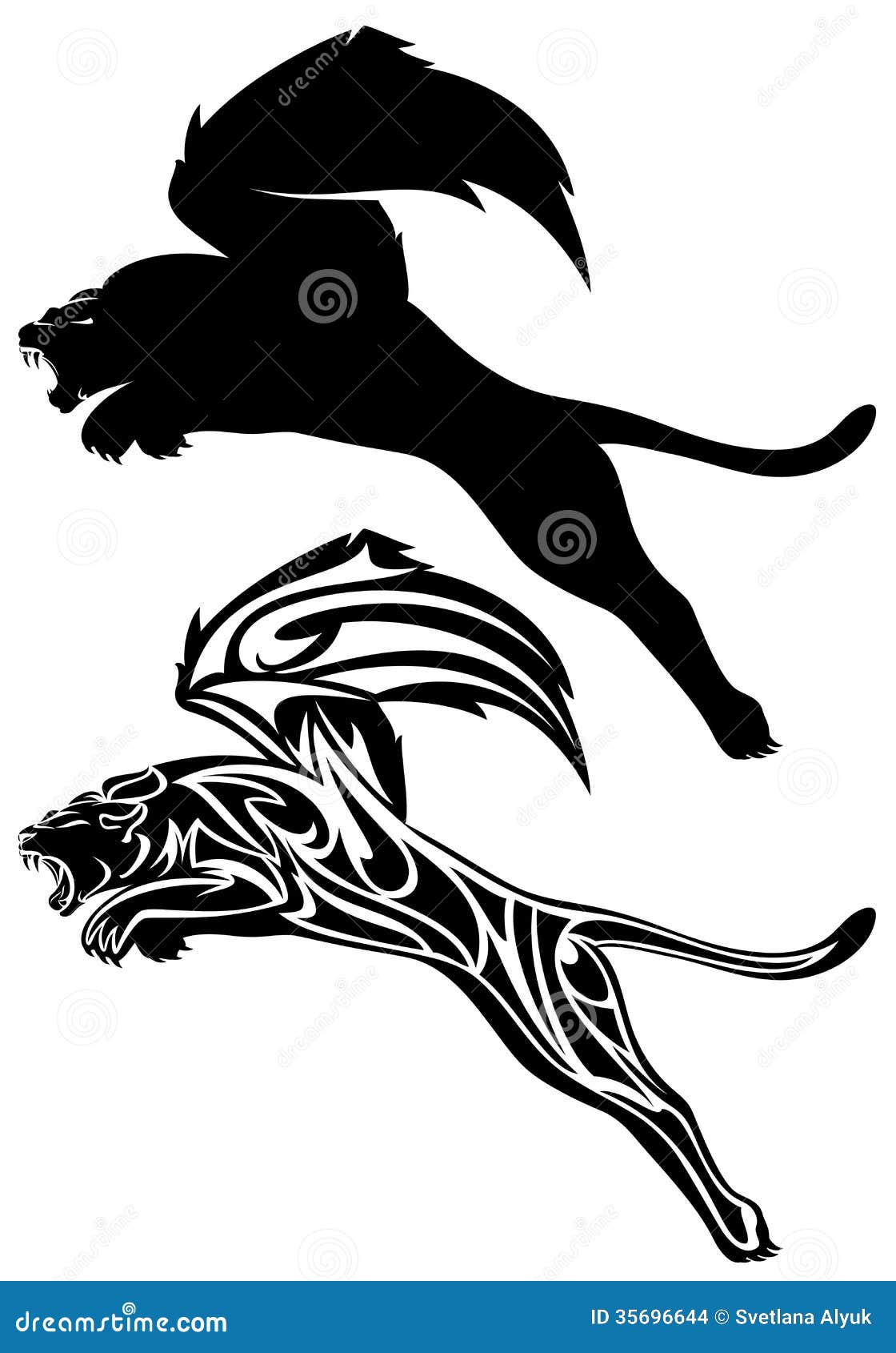 Женские эскизы тату Пантеры, дикие кошки - Студия