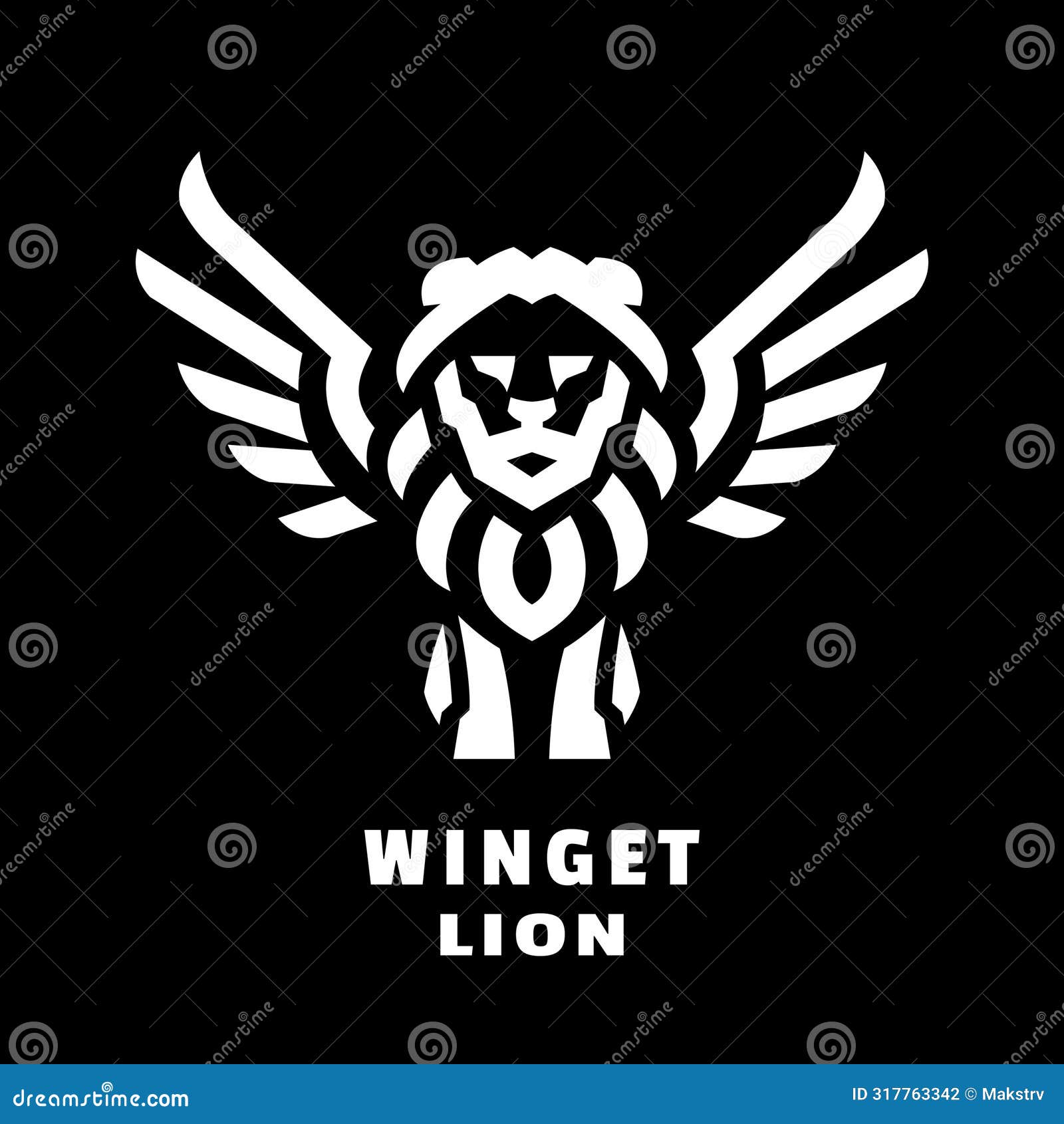 winged lion logo.