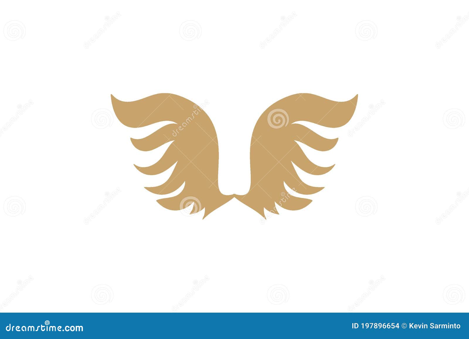 Wings Logo Design Inspiration Stock Vector - Illustration of flat ...