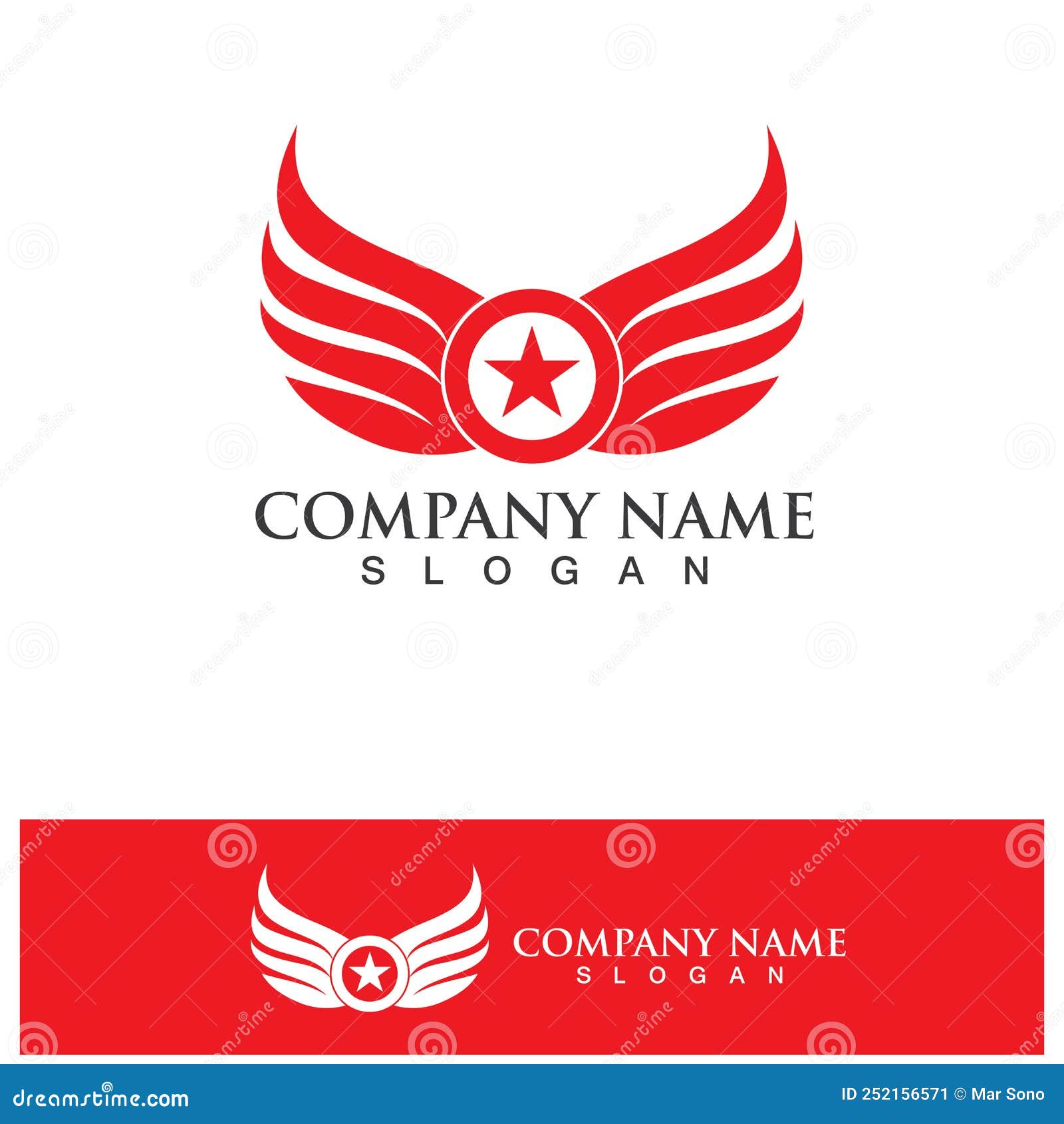 Wings Logo Vector Icon Symbol Illustration Design Template Stock Vector