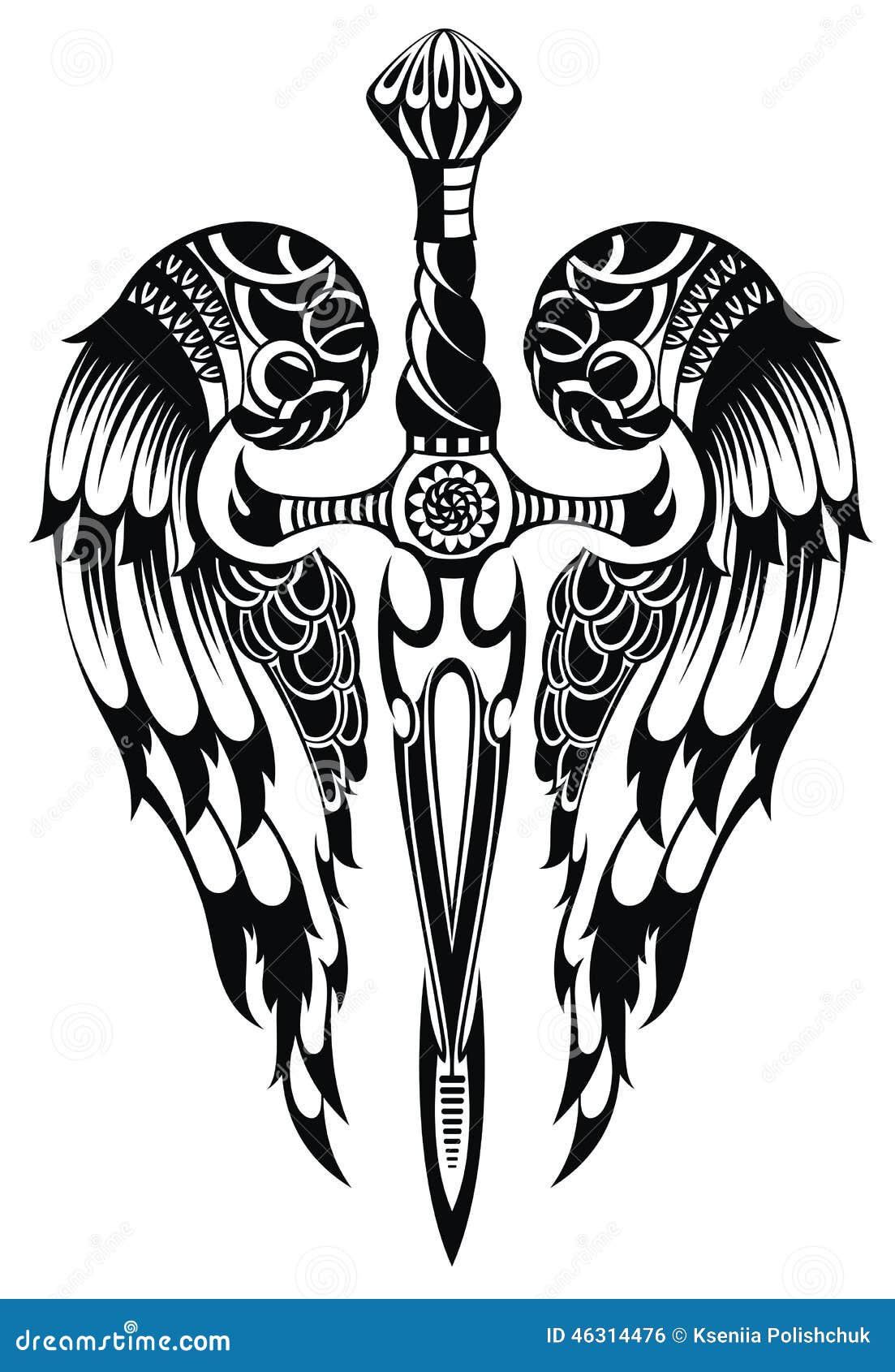 Sword Tattoo Wings Stock Illustrations – 759 Sword Tattoo Wings Stock Illustrations, Vectors & Clipart - Dreamstime