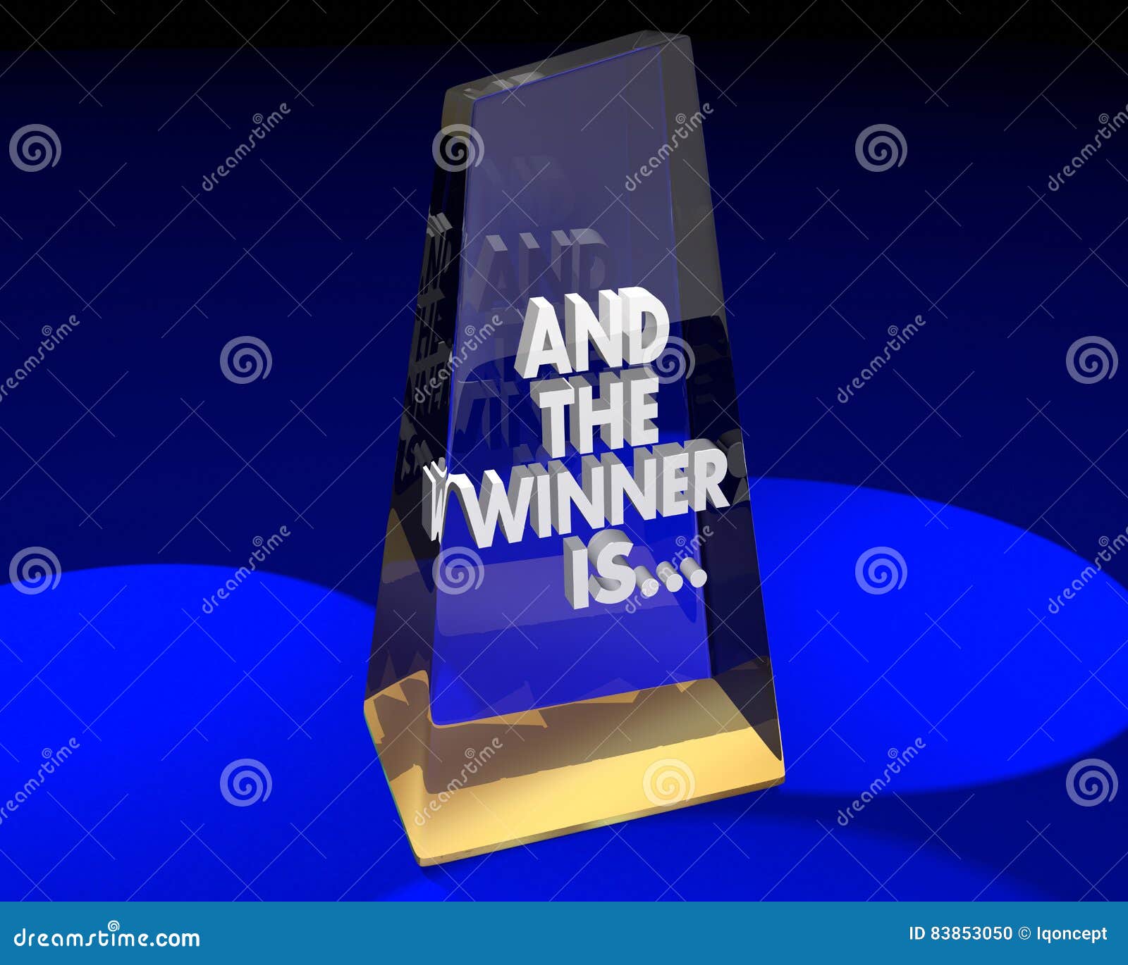 And the Winner is Award Trophy Prize Stock Illustration Illustration of winner, recognizing
