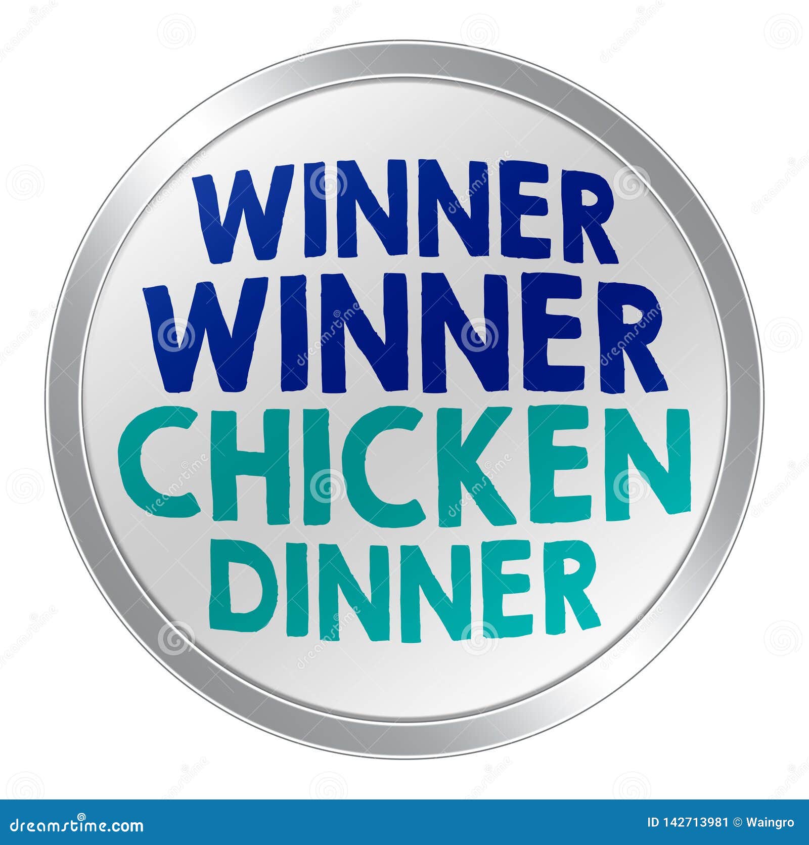Winner Winner Chicken Dinner Stock Illustration - Illustration of poker
