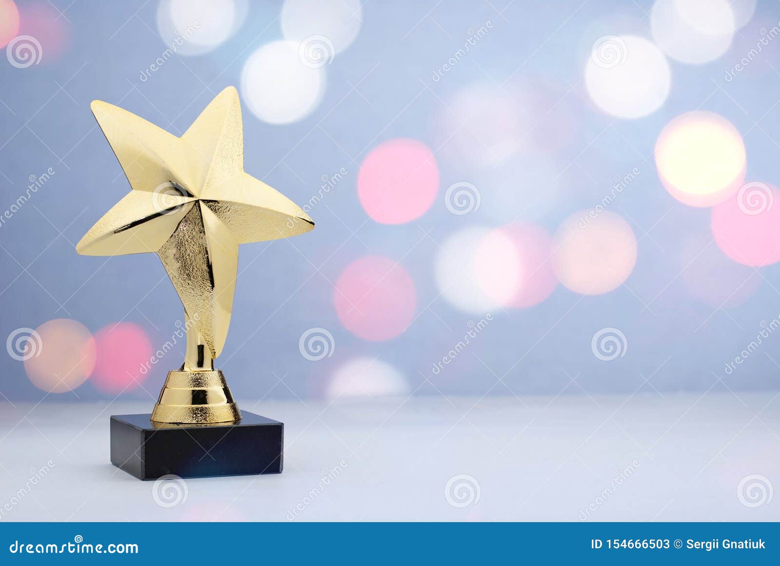 winner or 1st place gold trophy award