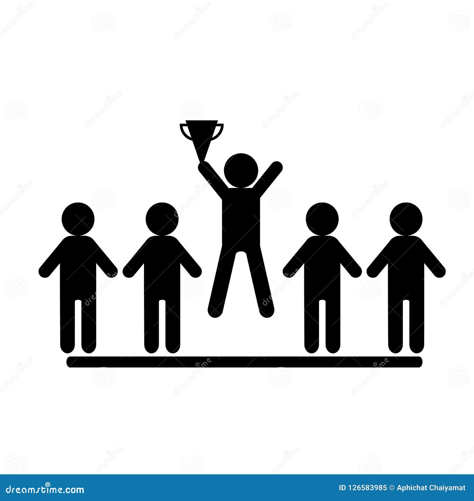 Winner vector icon stock illustration. Illustration of graphic 126583985