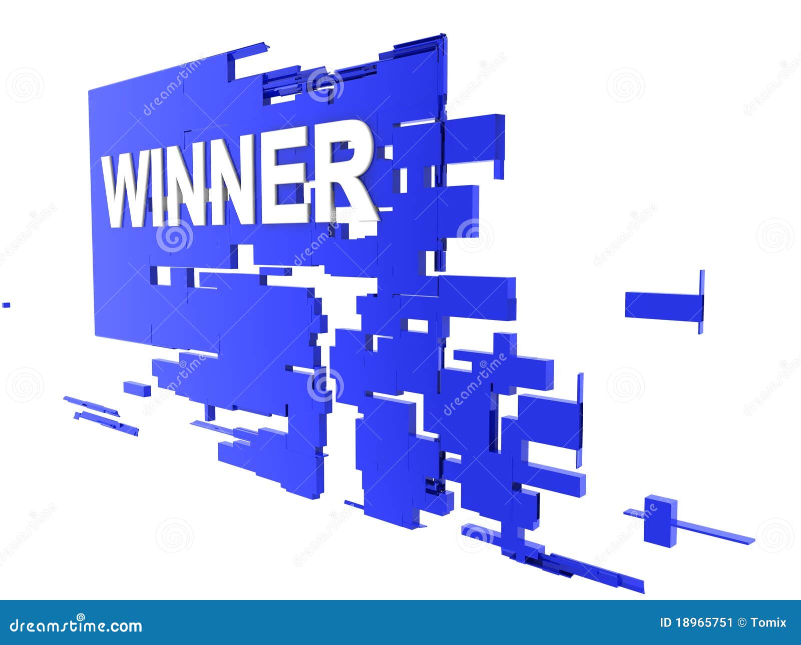 Winner on wall stock illustration. Illustration of team 18965751