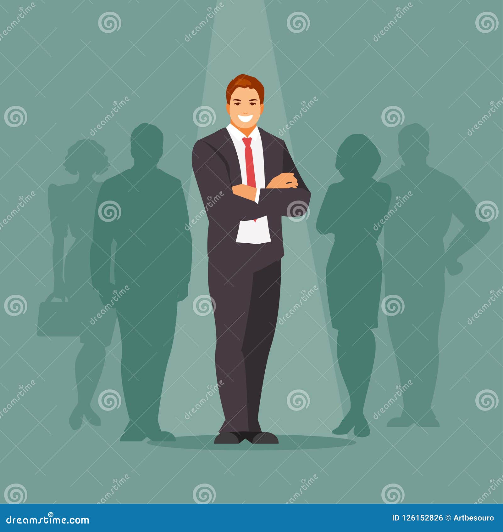 Male candidate vector stock vector. Illustration of caucasian - 126152826