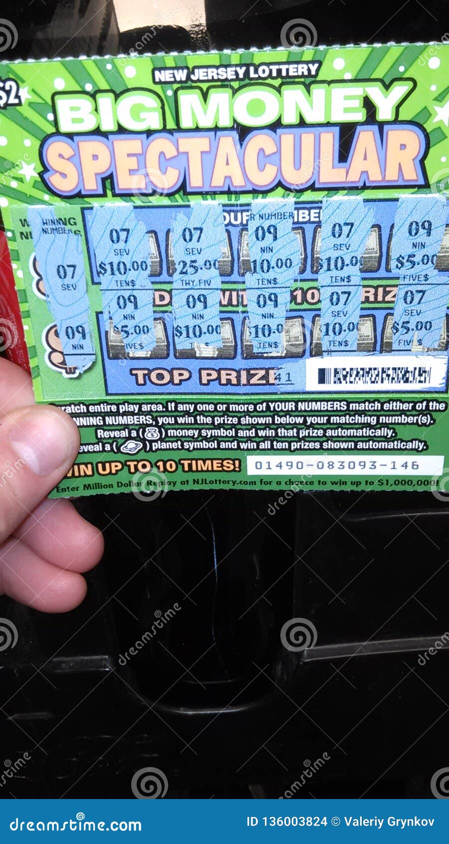 $2,500 Losing New Jersey Lottery Scratch Off Tickets 2019 