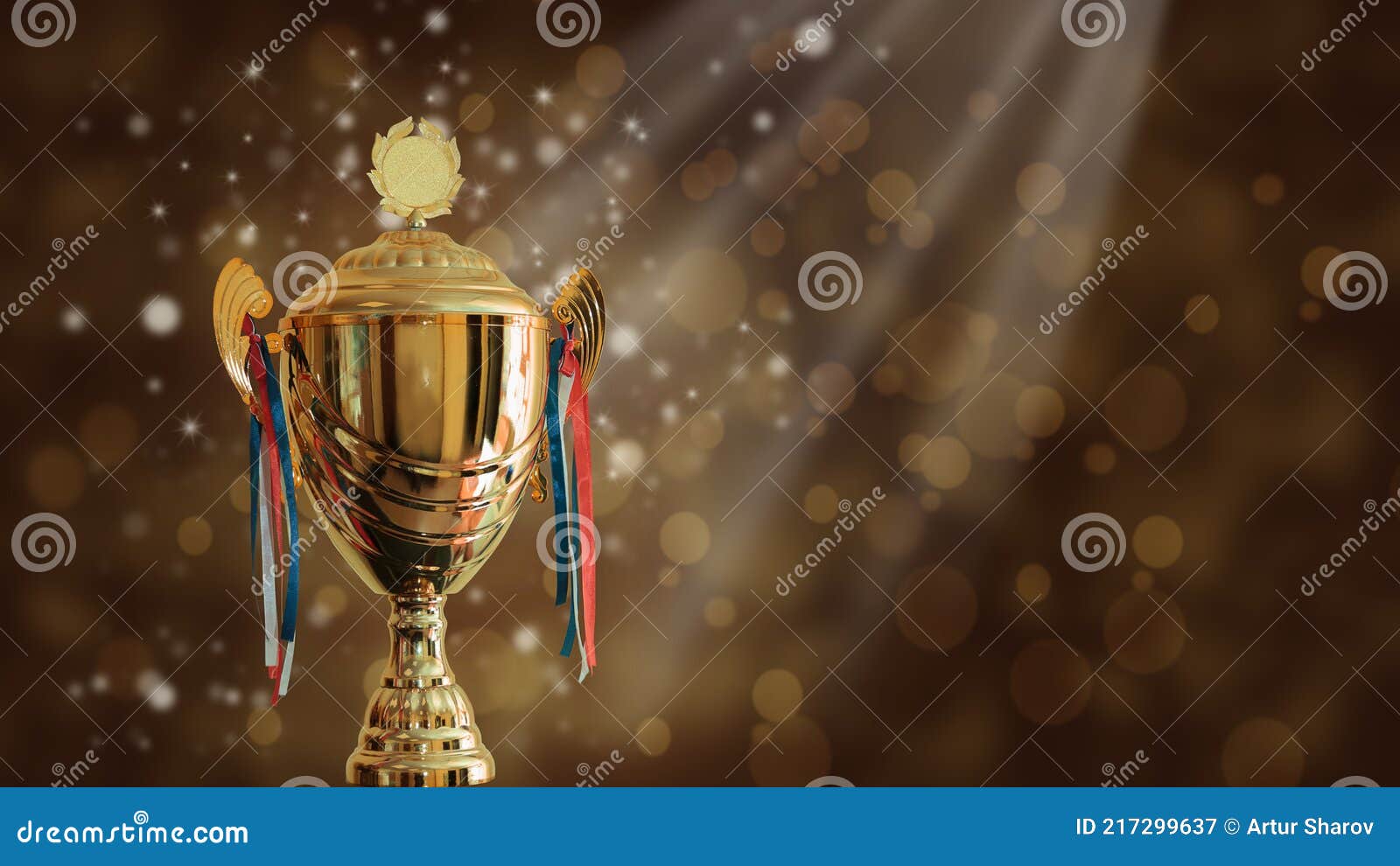 Champion Golden Trophy for Winner Background. Success and Achievement  Concept. Sport and Cup Award Theme Stock Image - Image of background,  competition: 217299637