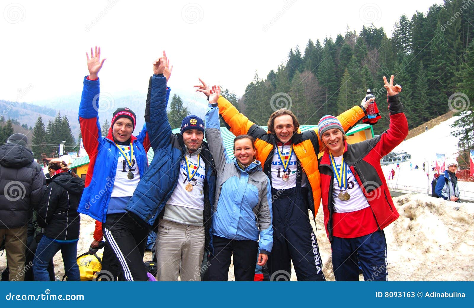 Winning TeamIce Climbing World Championship 2009 Editorial Stock Photo