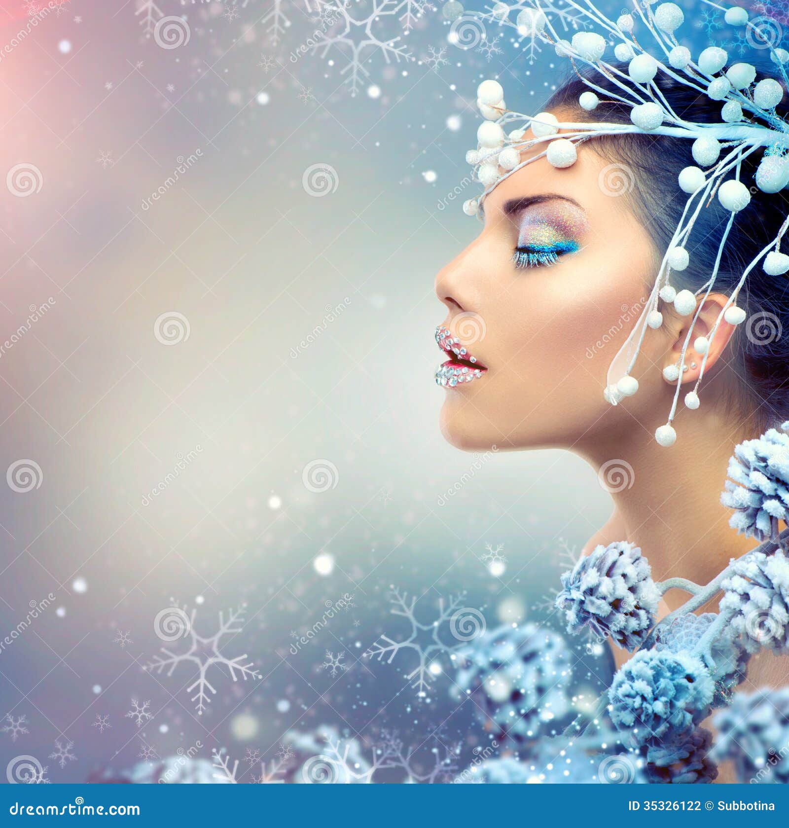Winter Beauty Woman stock photo Image of jewelry up 35326122 Winter Beauty Woman stock photo Image of jewelry up 35326122