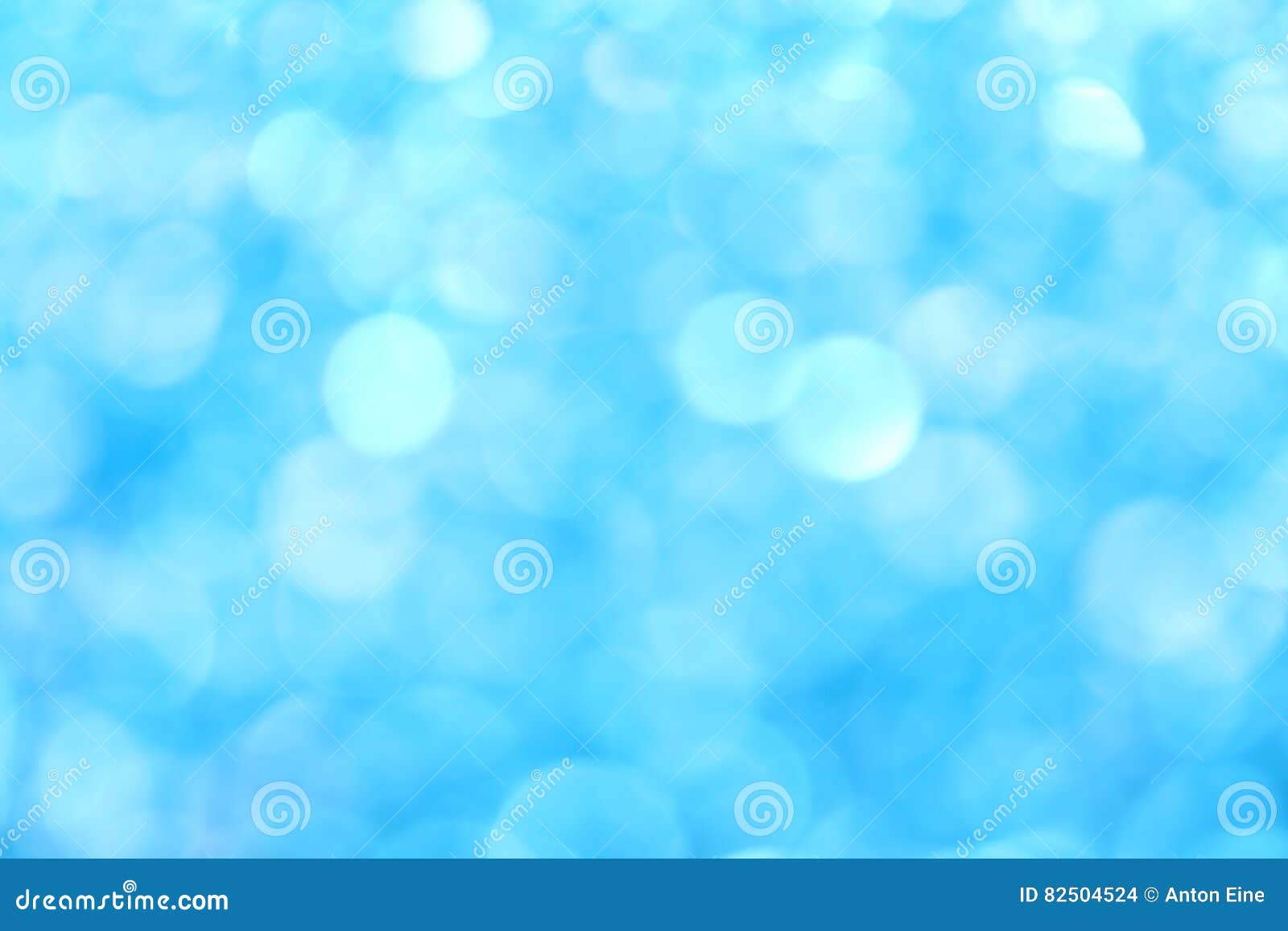 Winter Blue Glitter Light Abstract Blur Background Stock Photo