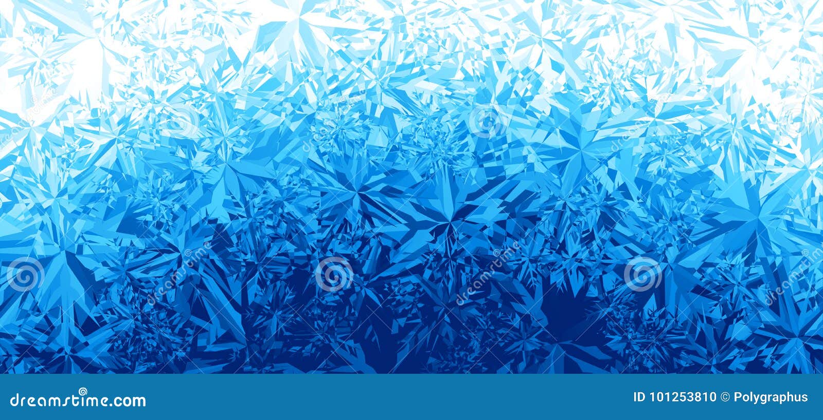 winter blue ice frost background
