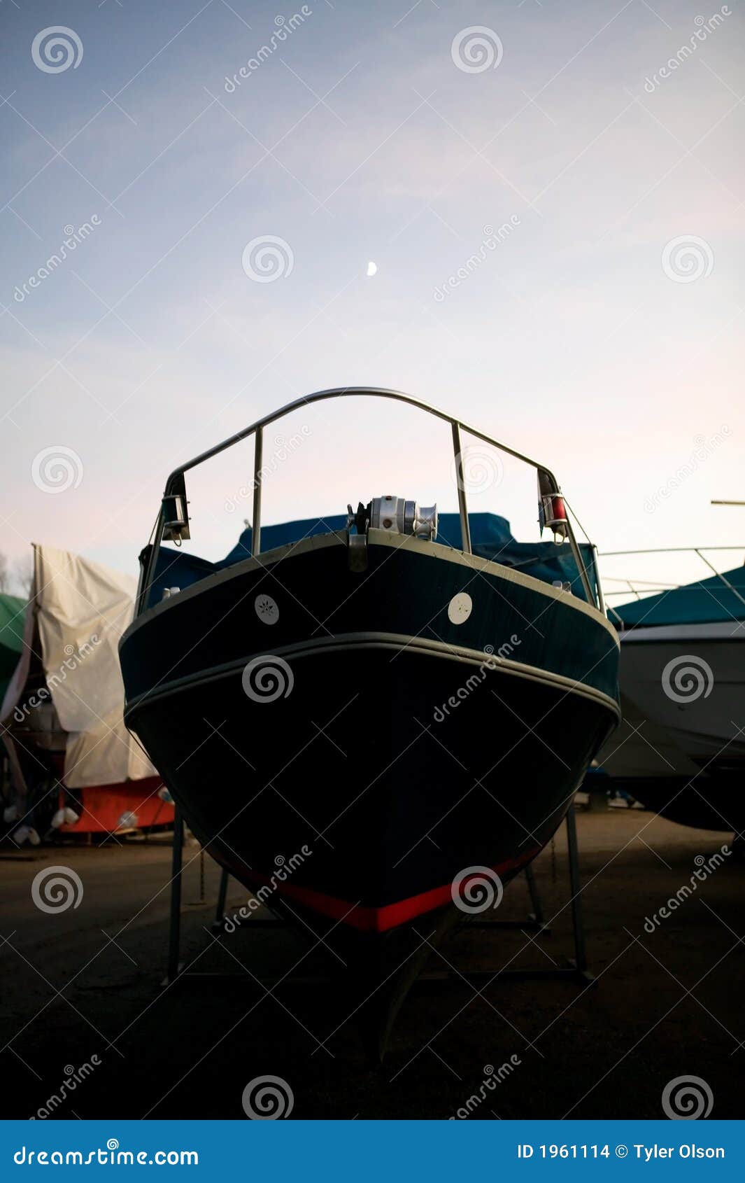 Winter Boat Storage stock photo. Image of mood, bizarre 1961114