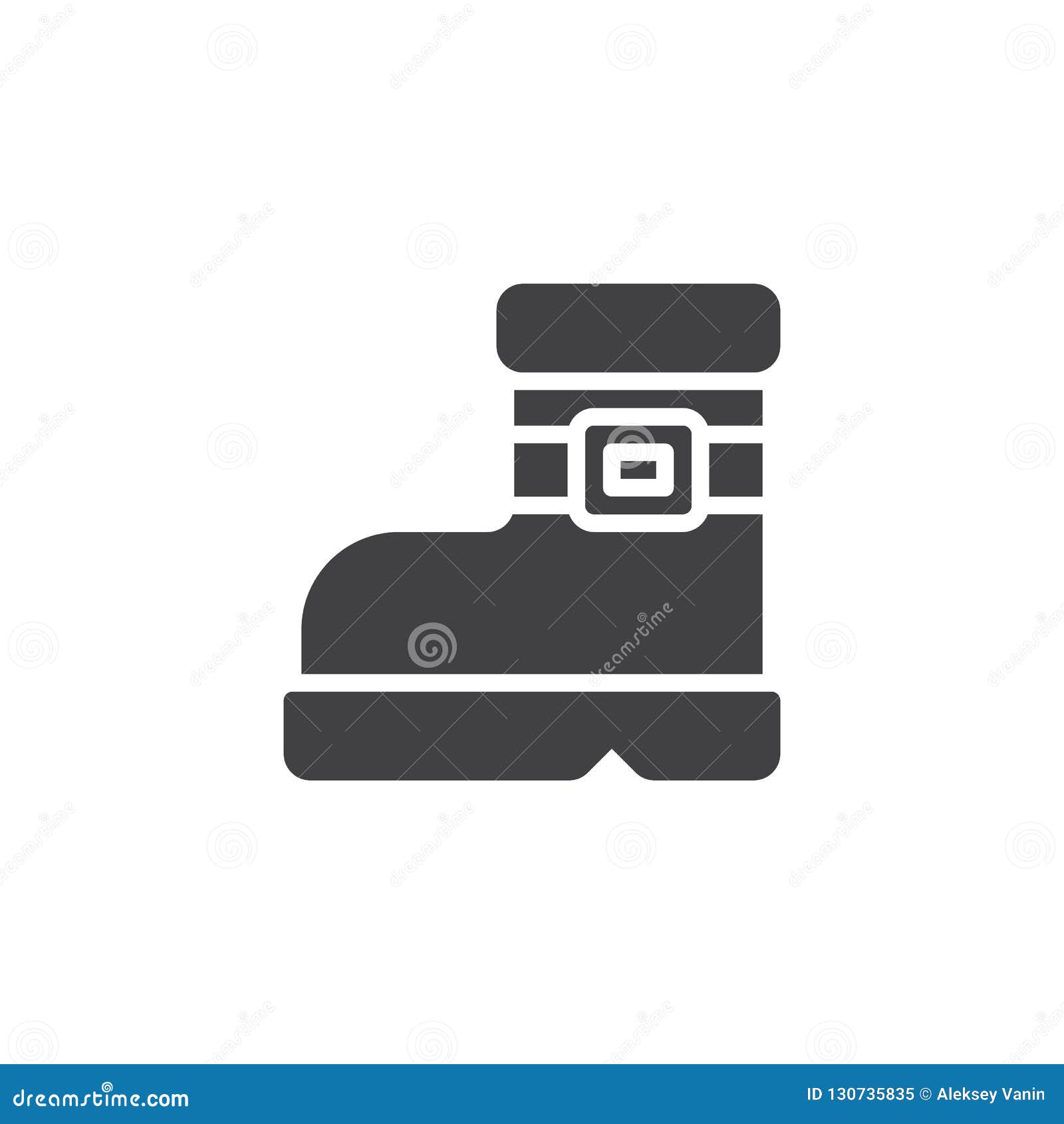 Winter boot vector icon stock vector. Illustration of perfect - 130735835