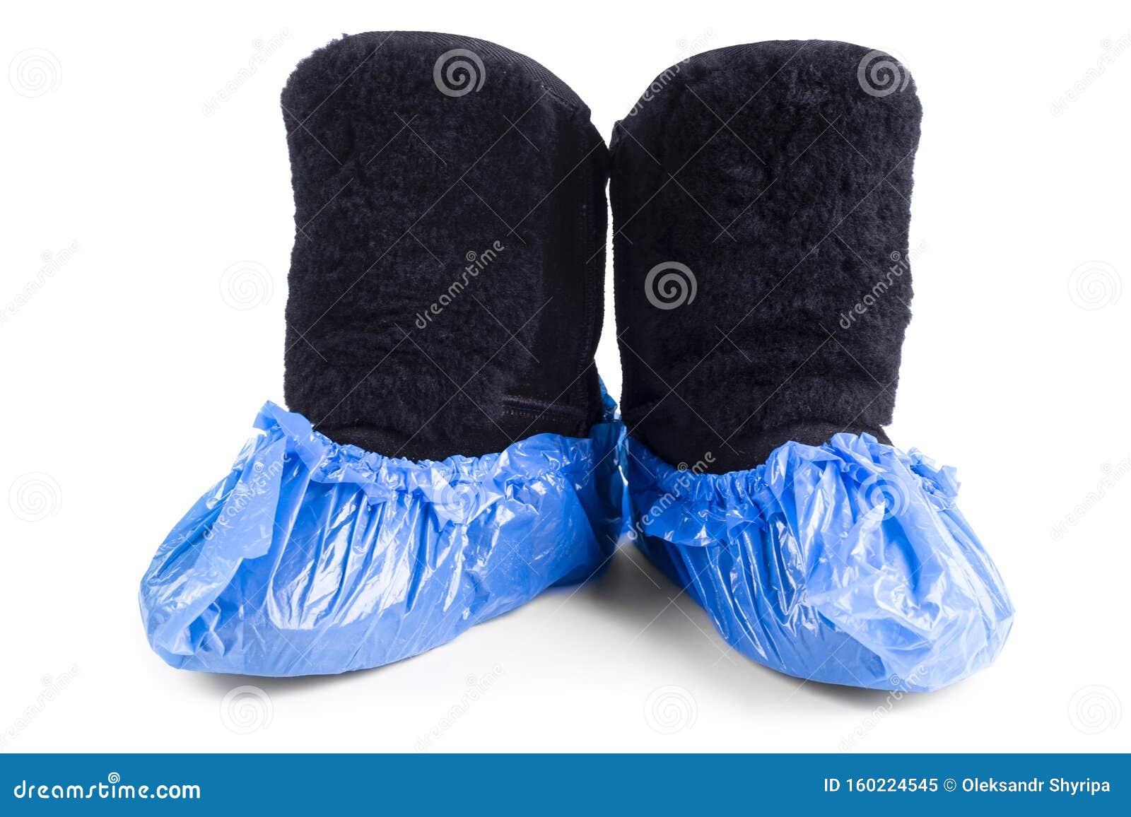 blue booties shoe covers