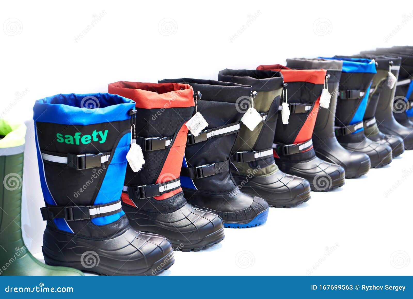 Winter Boots for Workers White Stock Image Image of shop, store