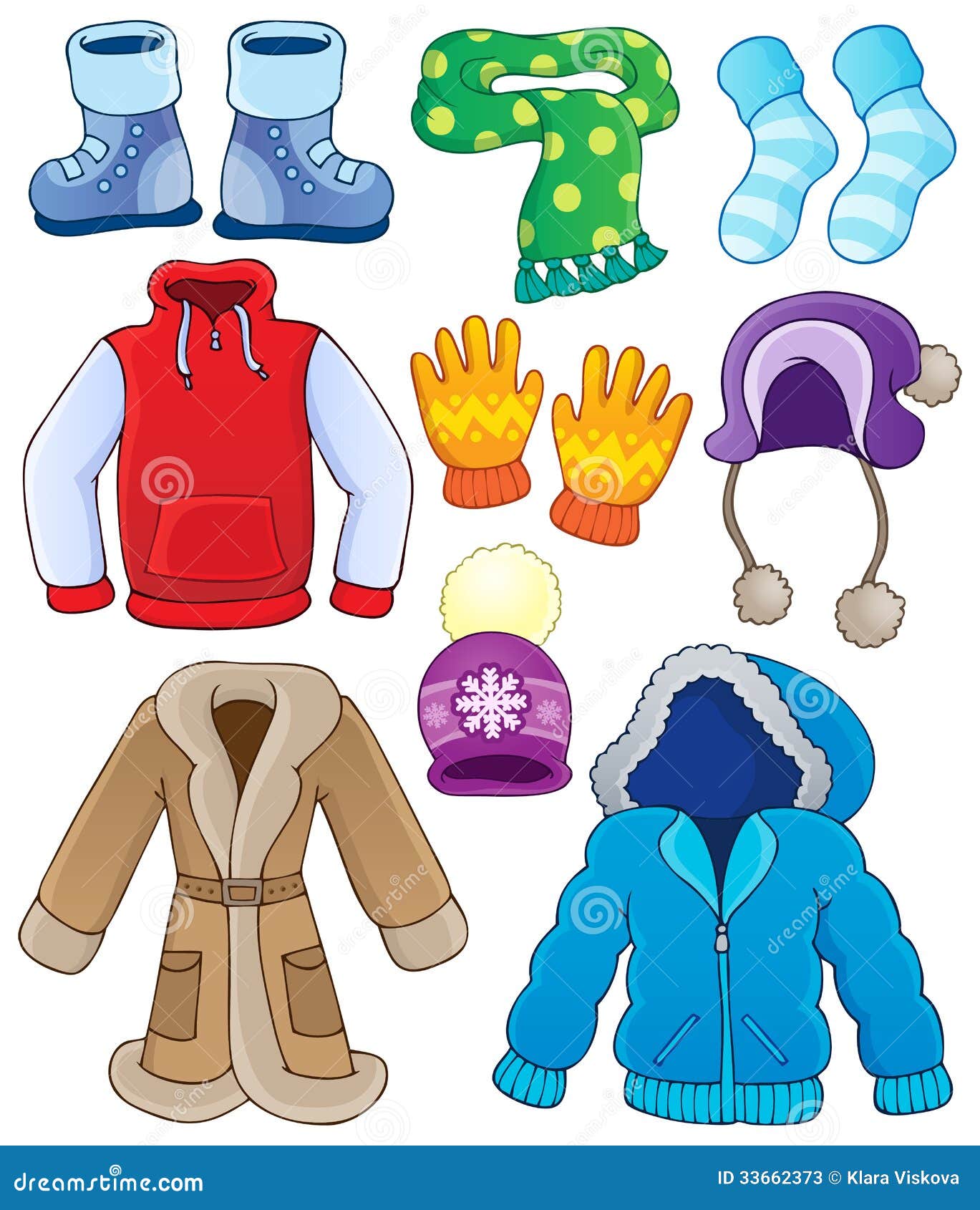 Winter Clothes Stock Illustrations – 103,306 Winter Clothes Stock