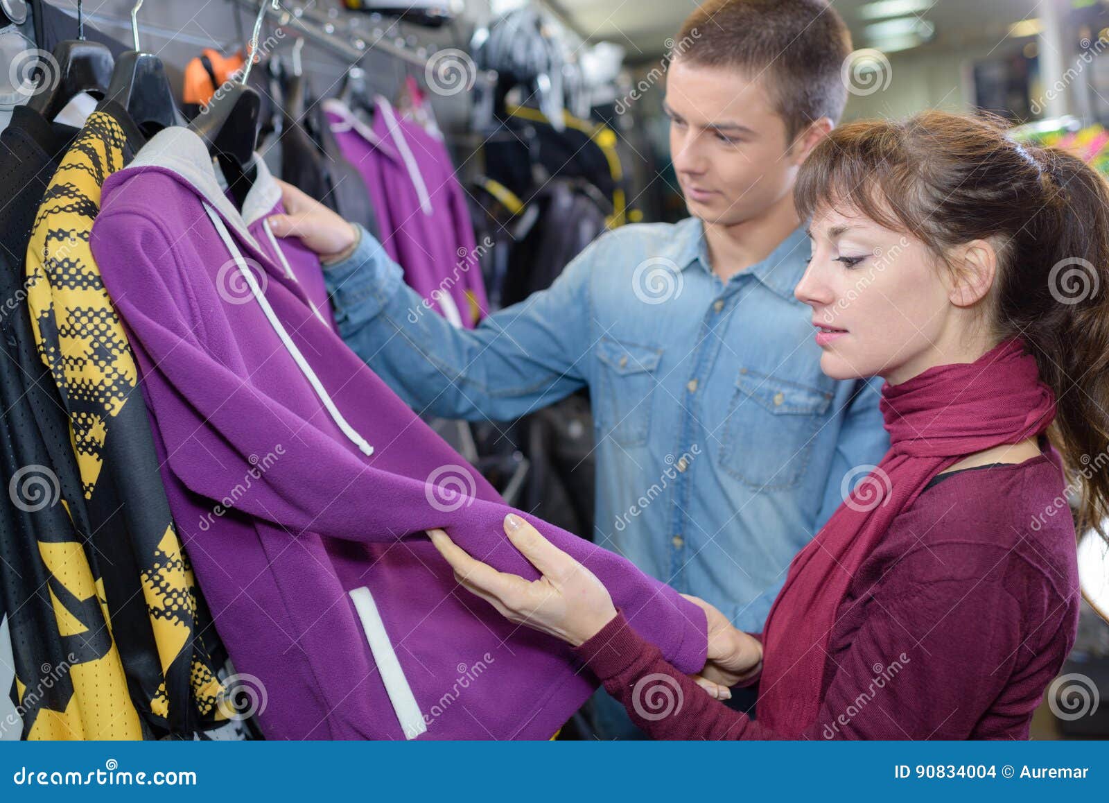 In winter clothing store stock photo. Image of boutique 90834004