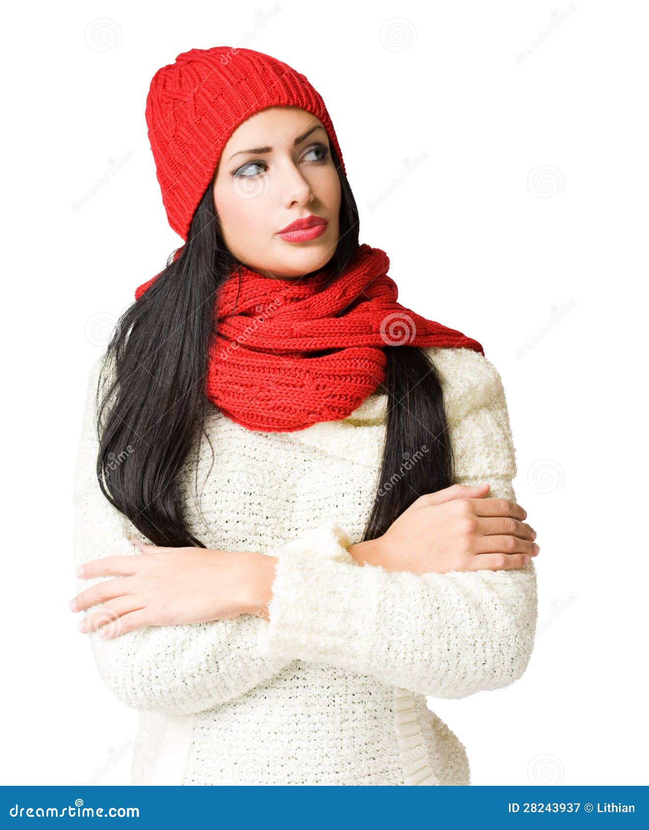 Winter cutie. stock image. Image of colorful, figure - 28243937