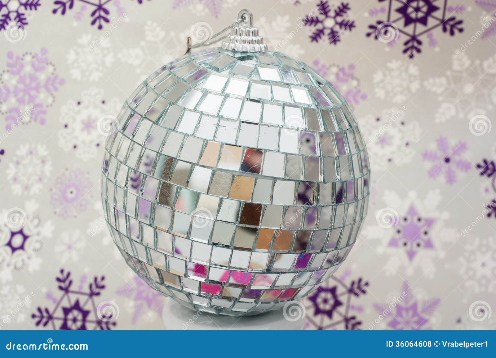 Winter disco ball stock photo. Image of purple, funny - 36064608