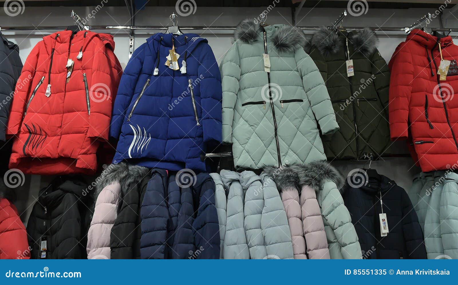 Winter Down Jackets and Parks Editorial Image - Image of clothes ...