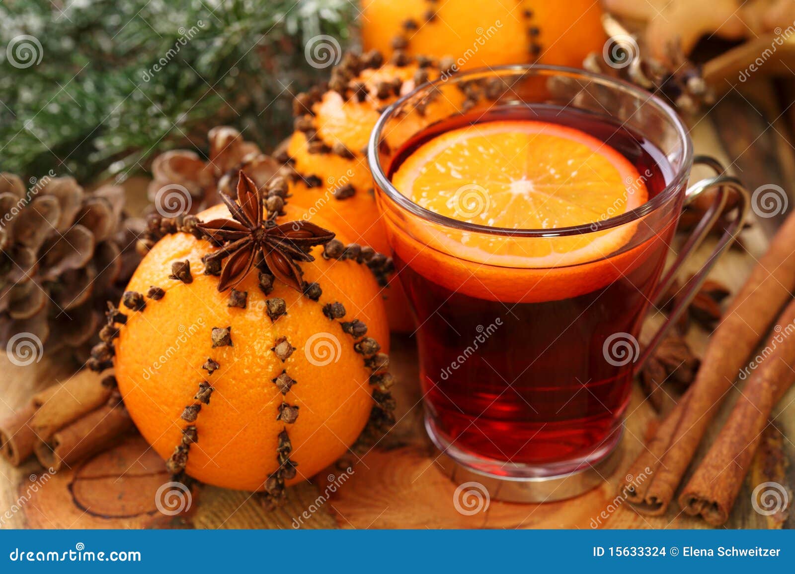 Winter drink with oranges stock photo. Image of still - 15633324