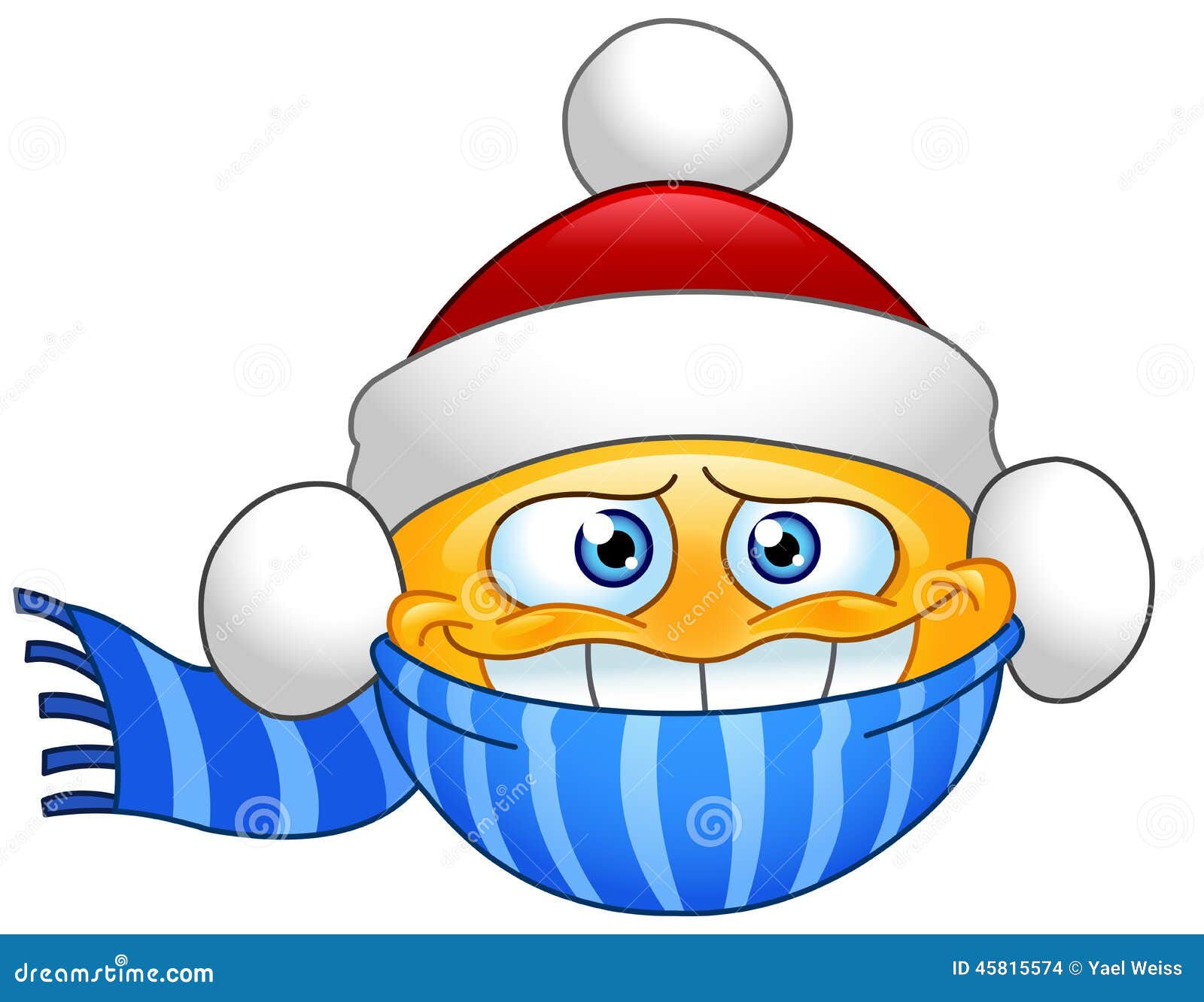 Winter Emoticon Vektor Abbildung Bild 45815574