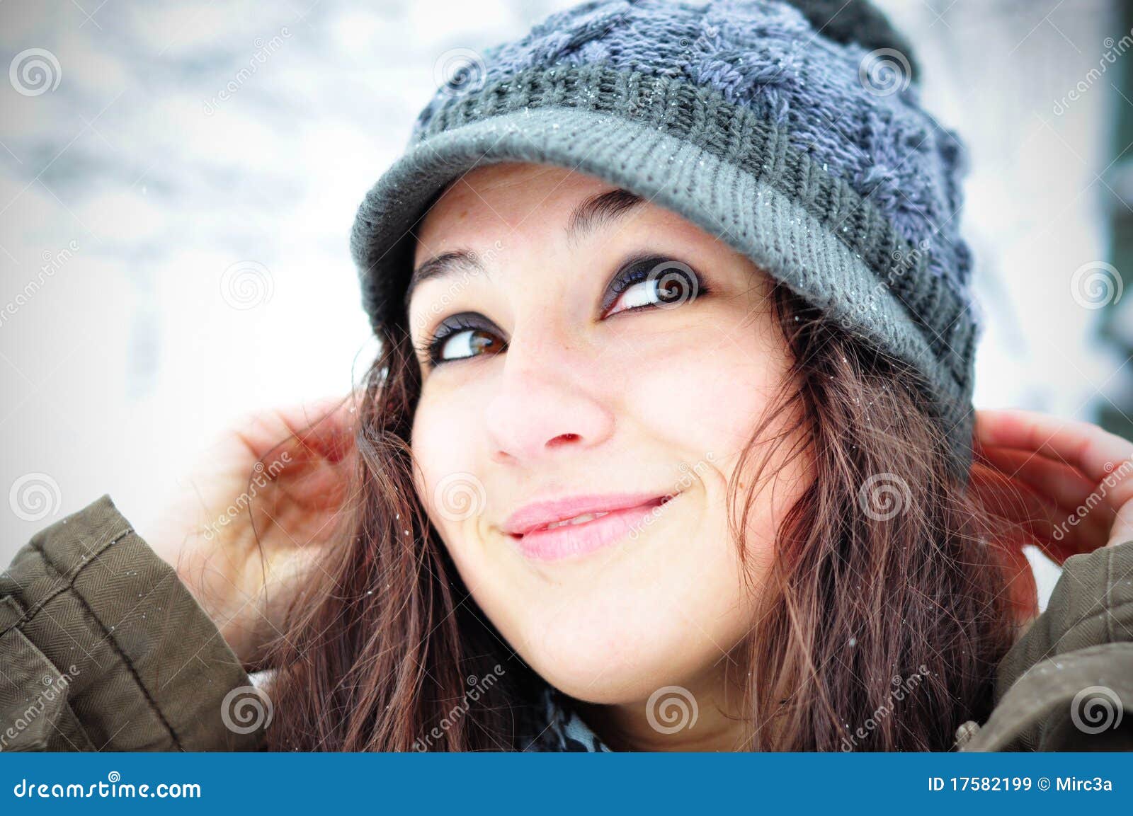 Winter fashion stock image. Image of knitted, hoarfrost 17582199
