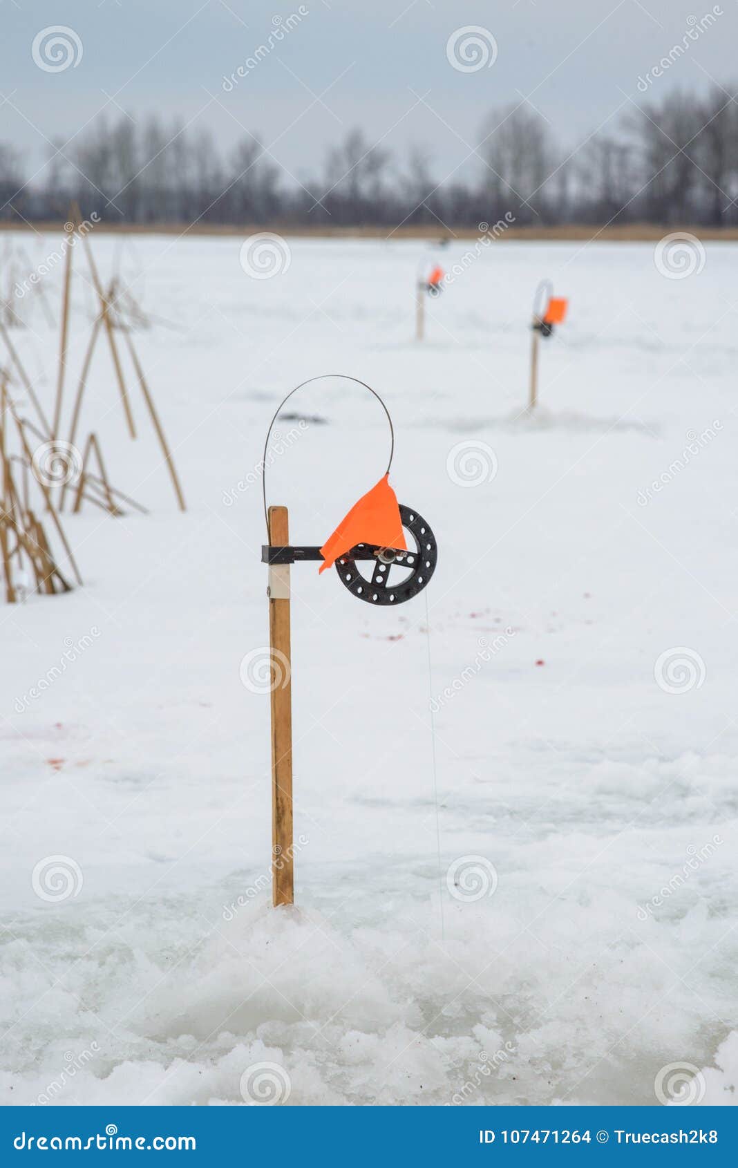Fishing Ice Tip Up Stock Photos - Free & Royalty-Free Stock Photos from  Dreamstime