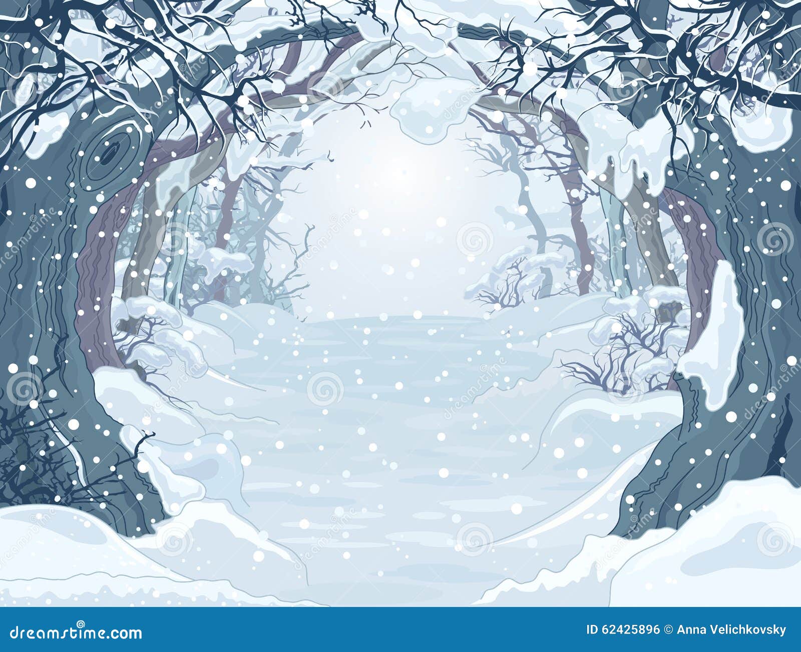 Download Winter Forest stock vector. Illustration of clipart, image ...