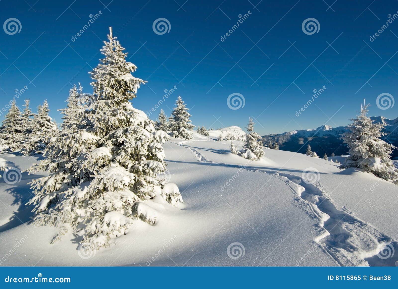 Winter in French alps stock image. Image of hiking, skiing 8115865