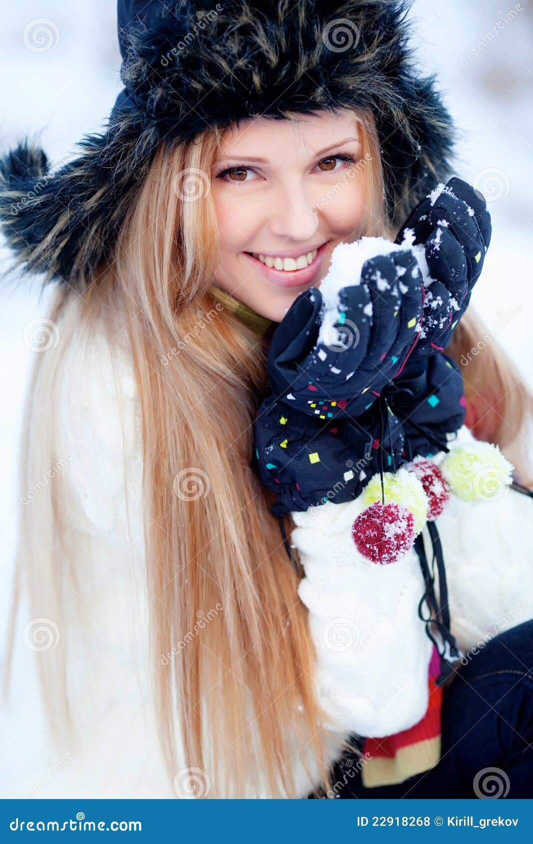 Winter girl stock photo. Image of people, fashion, christmas - 22918268