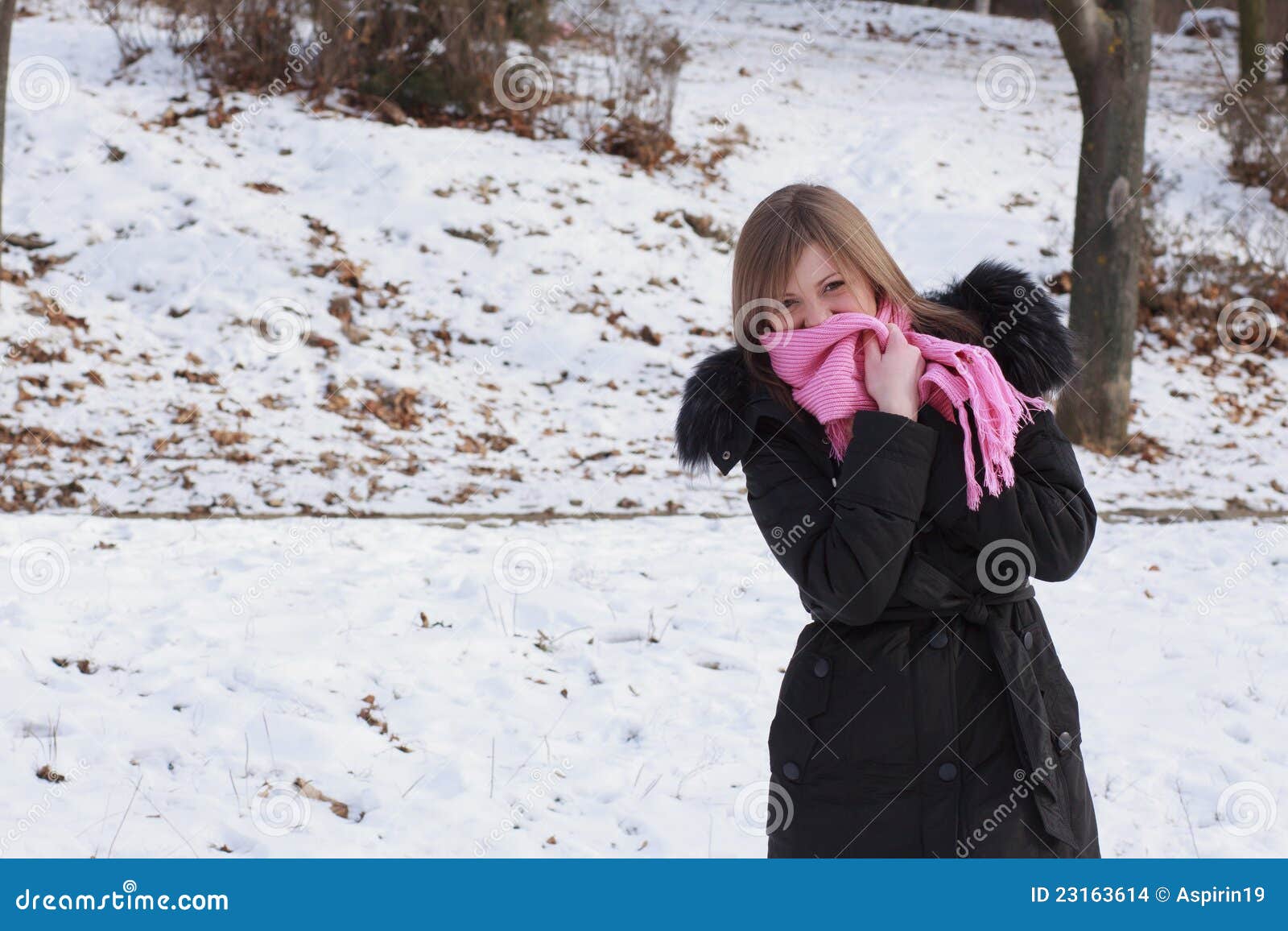 Winter Girl stock photo. Image of people, cold, season - 23163614