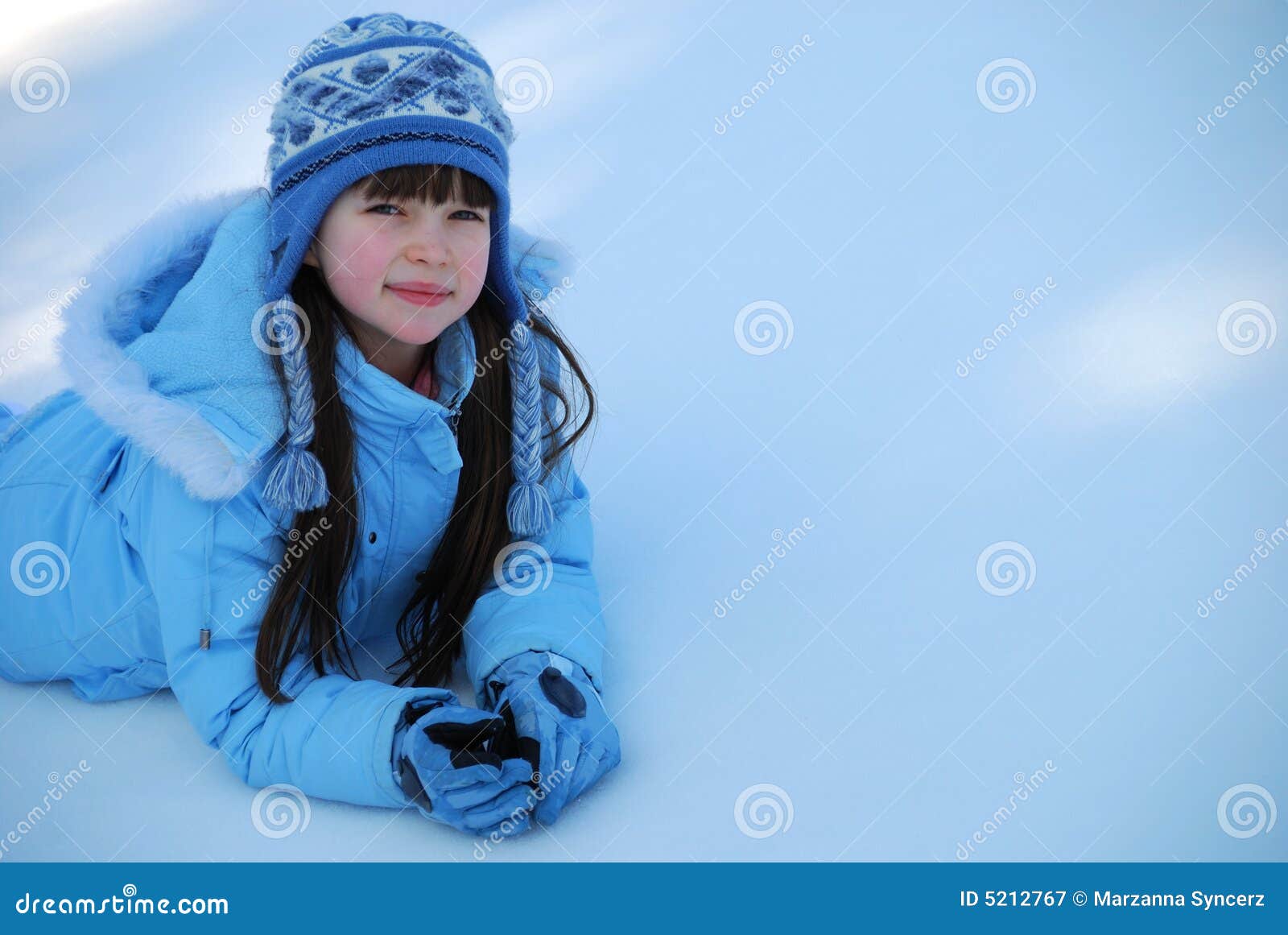 Winter girl stock image. Image of young, caucasian, dressed 5212767
